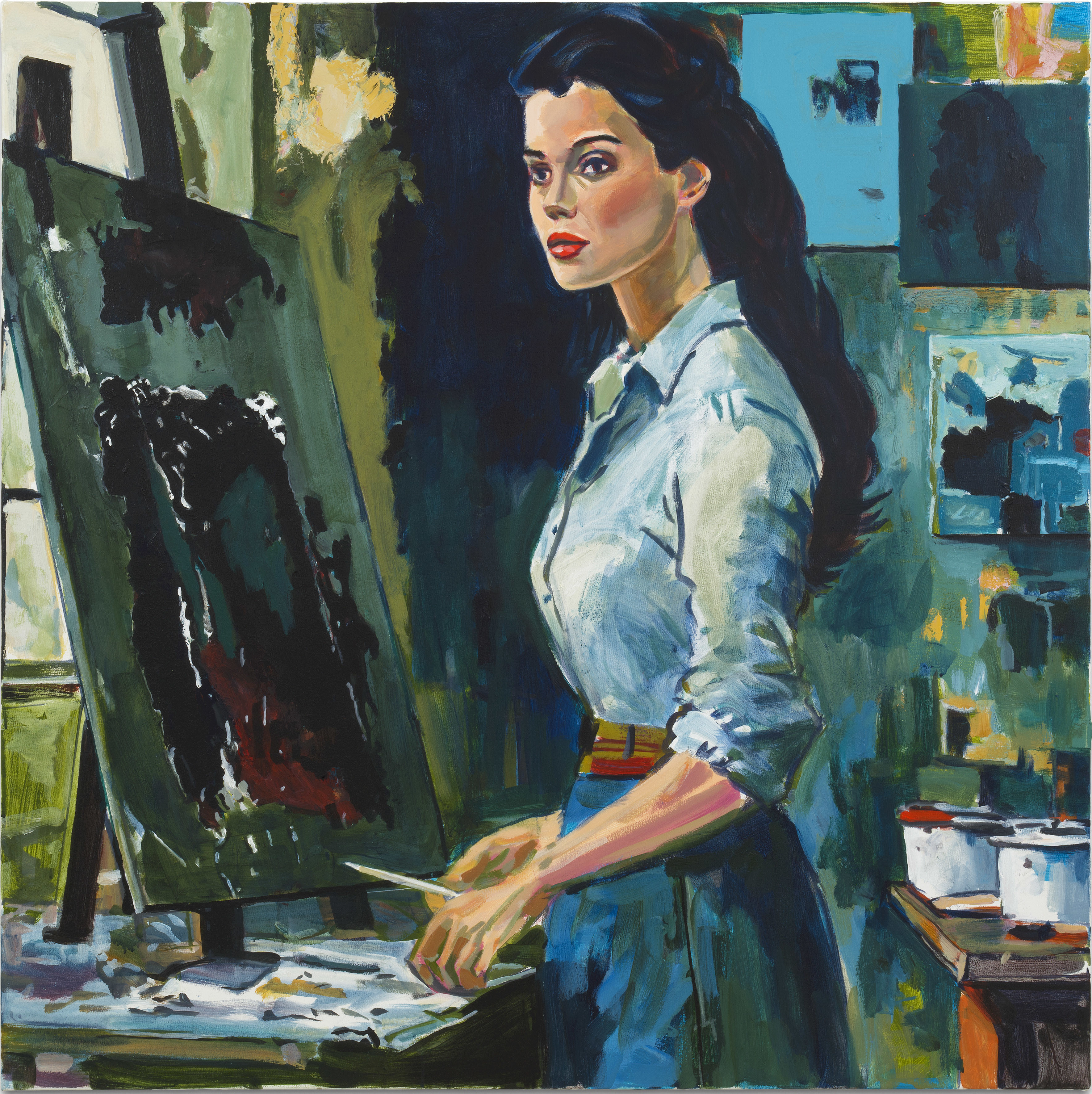 Abstract Painter at the Easel