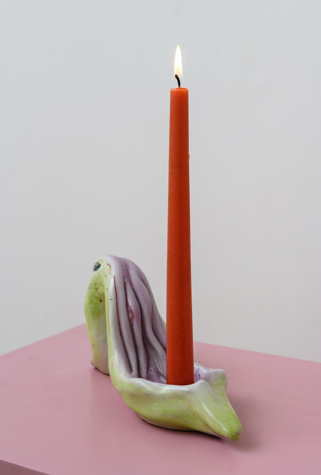 Suck me slipper candle stick