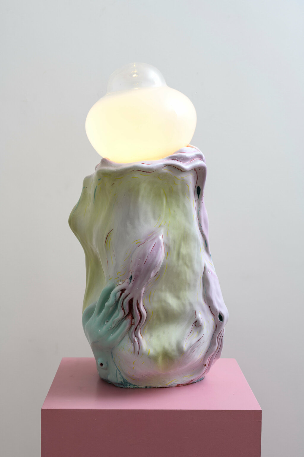 Carnal flower or poison belly table lamp