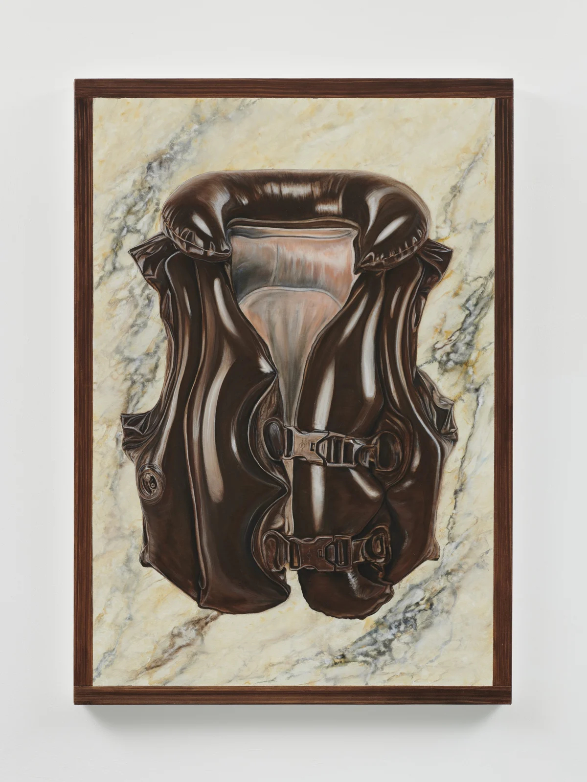 Brown Leather Life Jacket