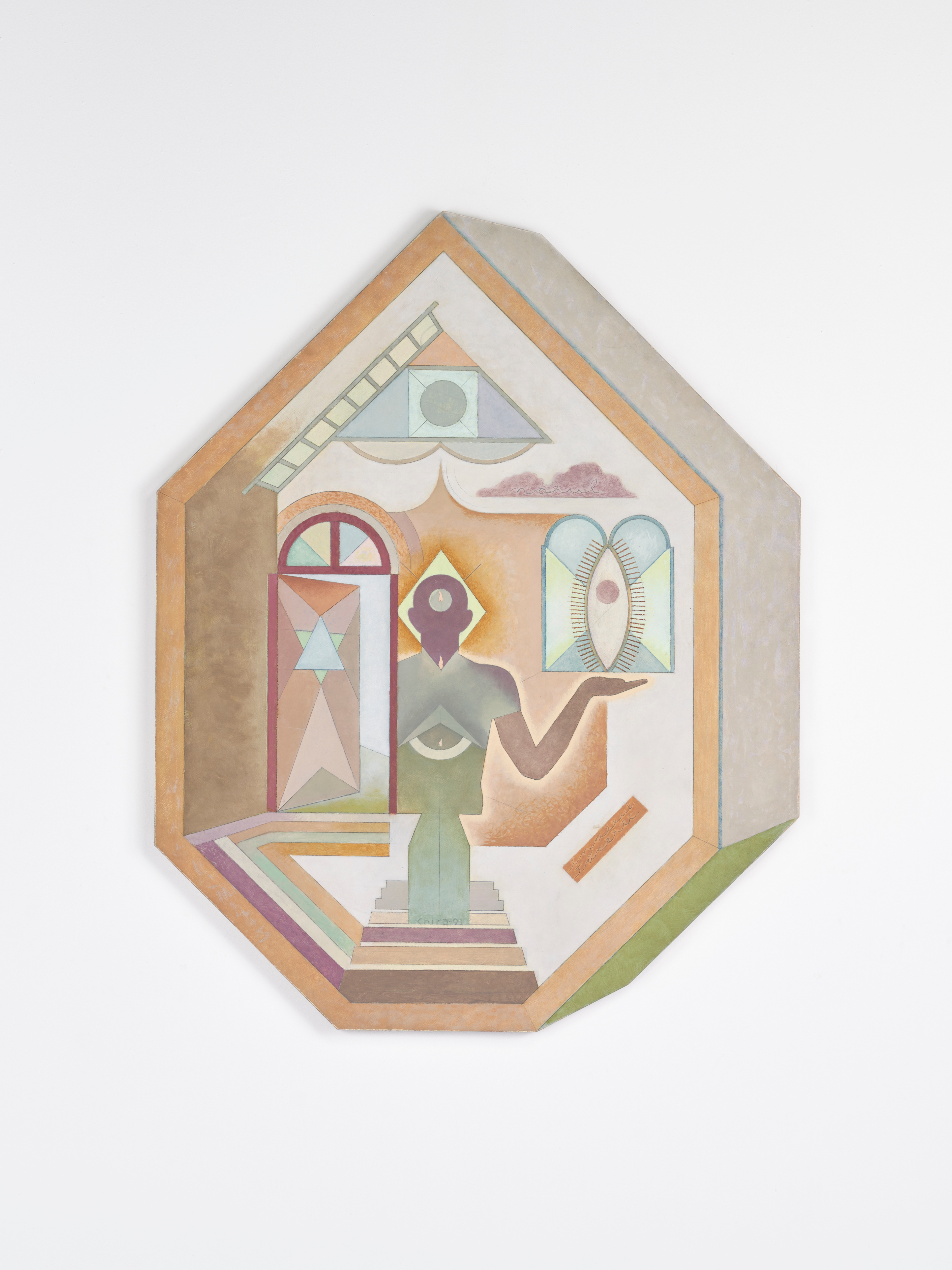 House of the Geometer with Shuttle and Cloud