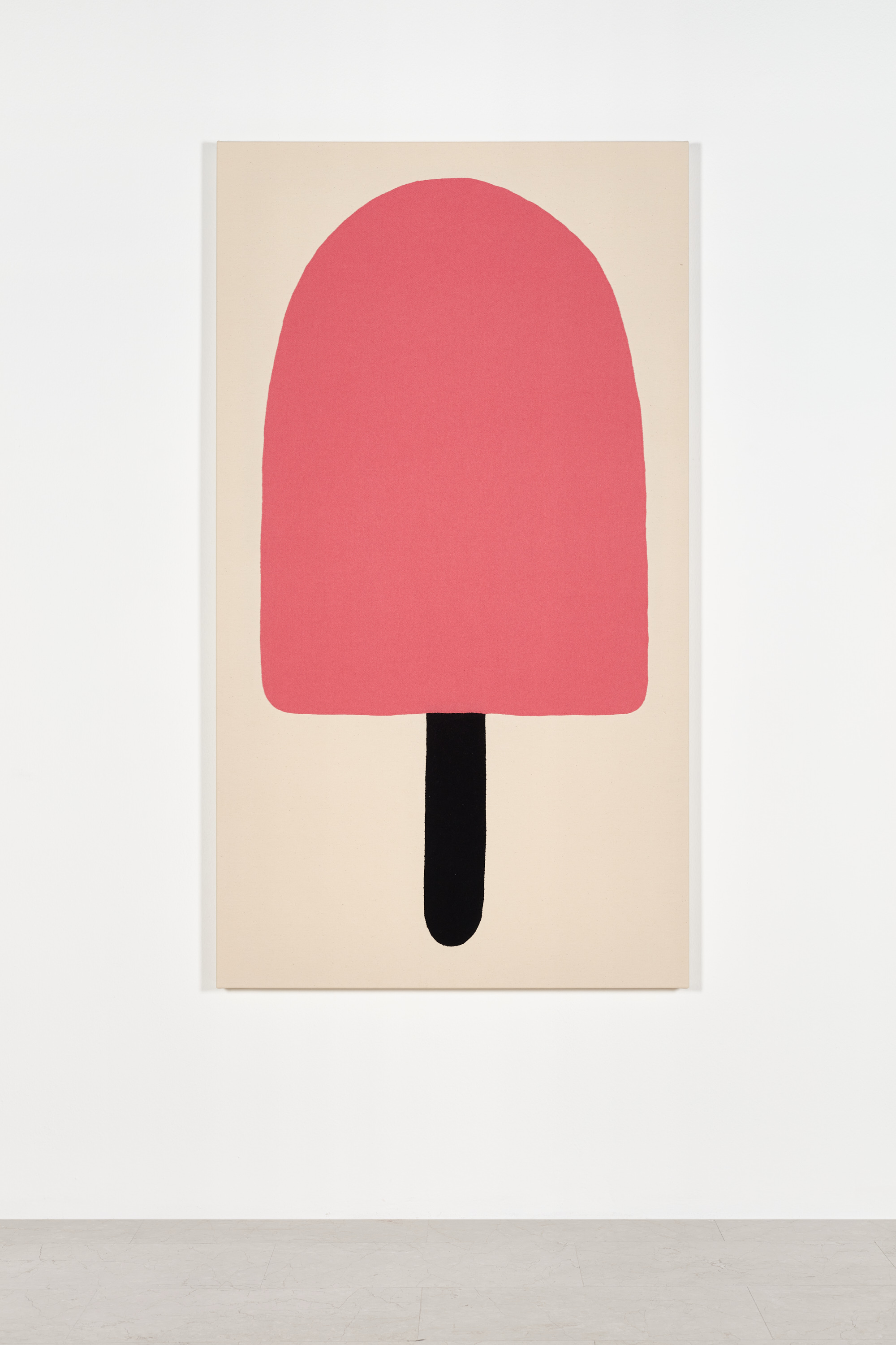 Go easy on me, one hot pink with black stick