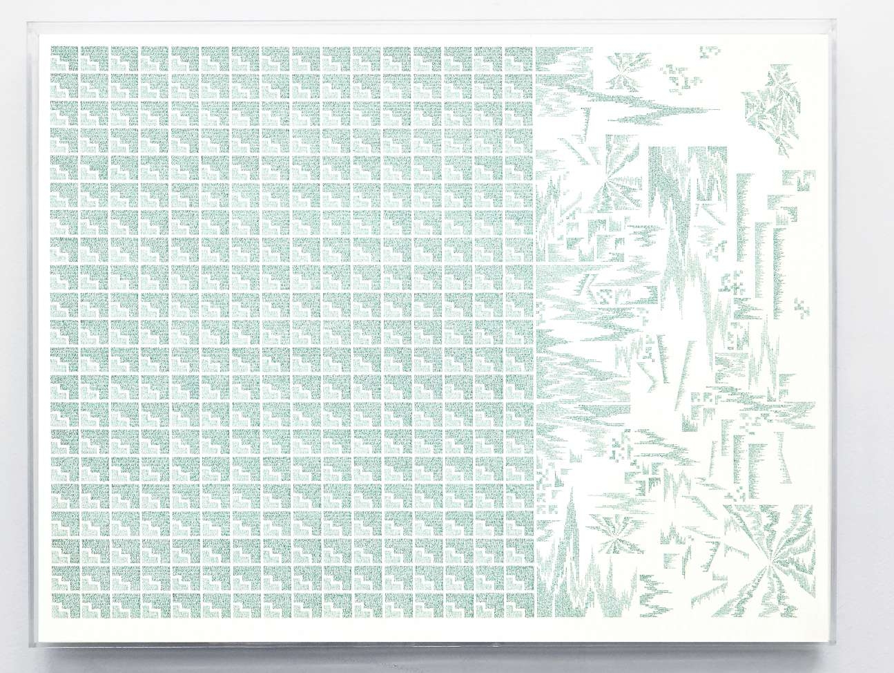 Hand transcription of Edouard Glissant’s book “Poetics of Relation