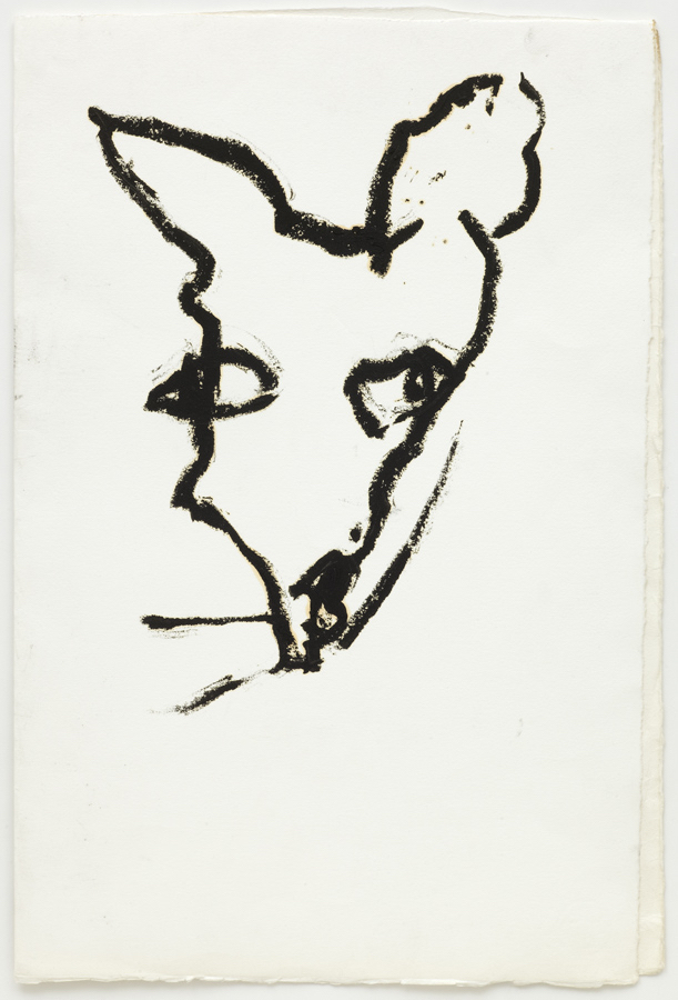 Dog Drawing II, From a performance with Robert Ashley, La MaMa, New York