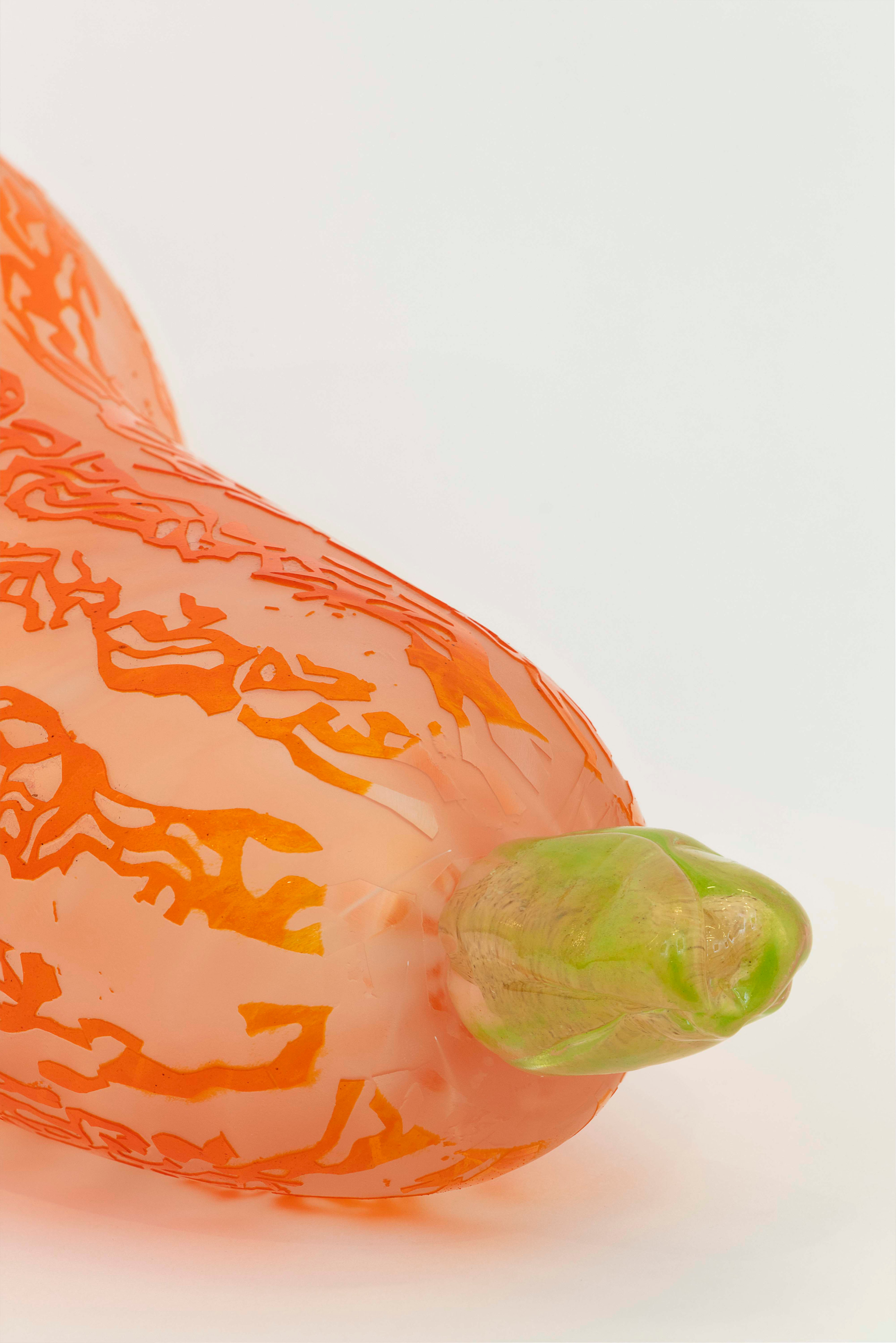 Engraved carnival squash