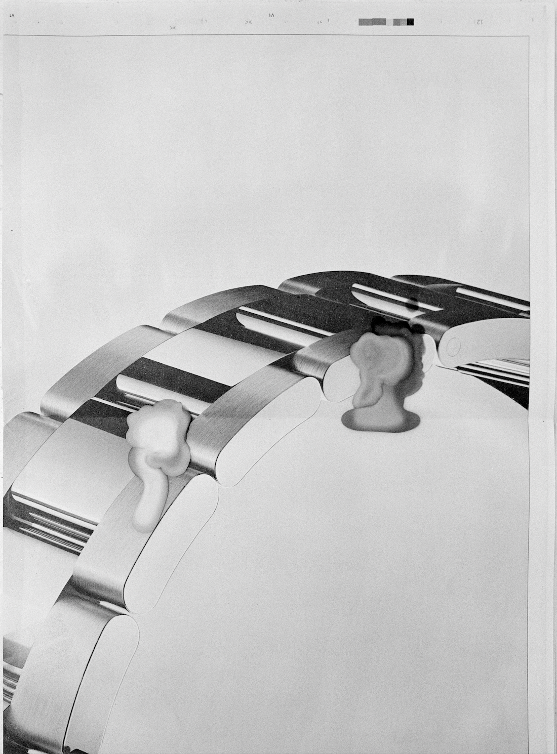 Wax on silver