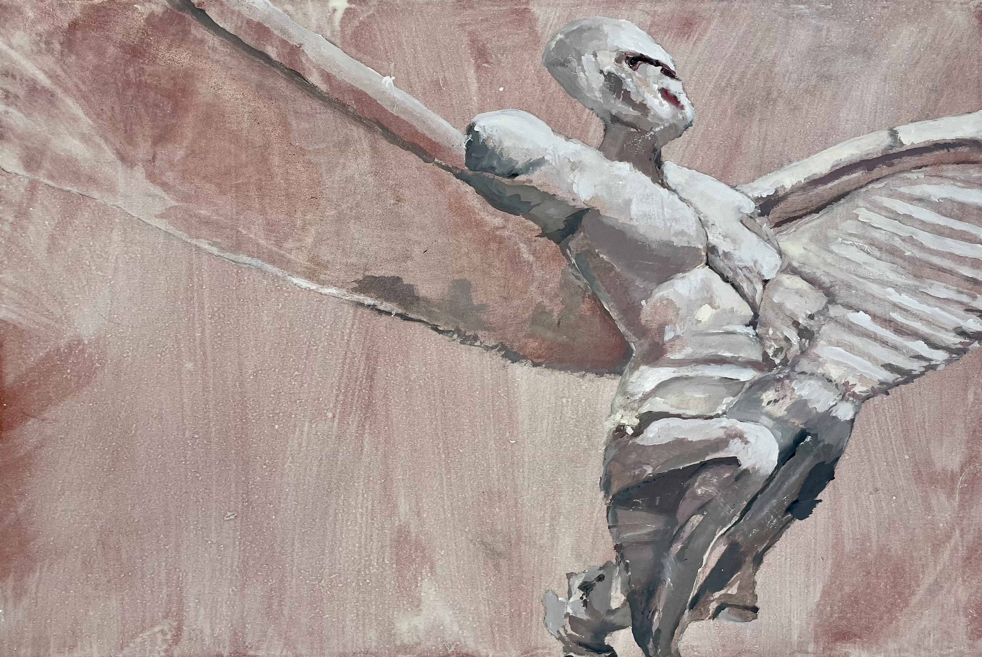 Study for the statue that will ride the thermal sphinx from L’Heroique Lande