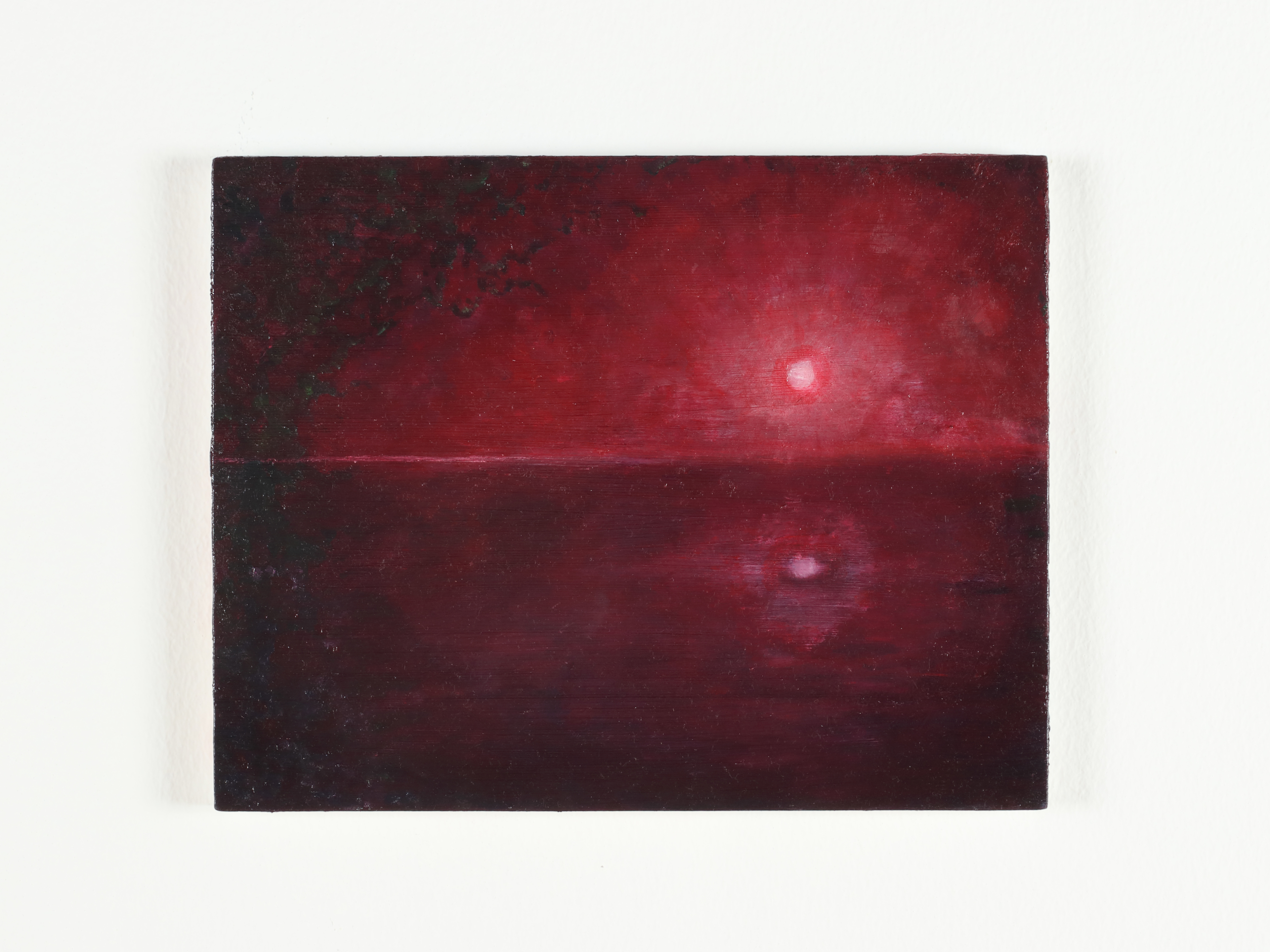 Red Moon by the Lake