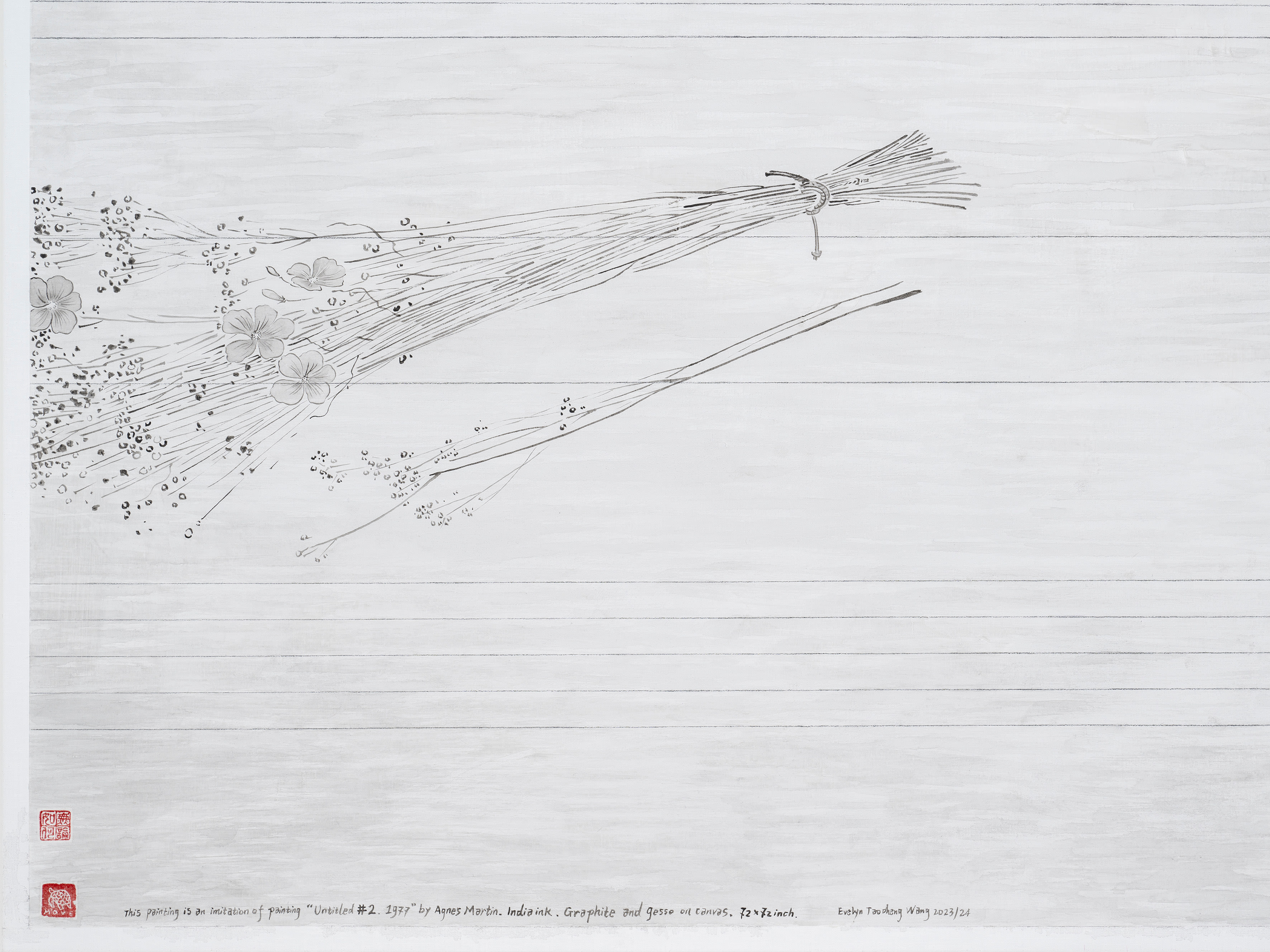 Flax and Imitation of Agnes Martin