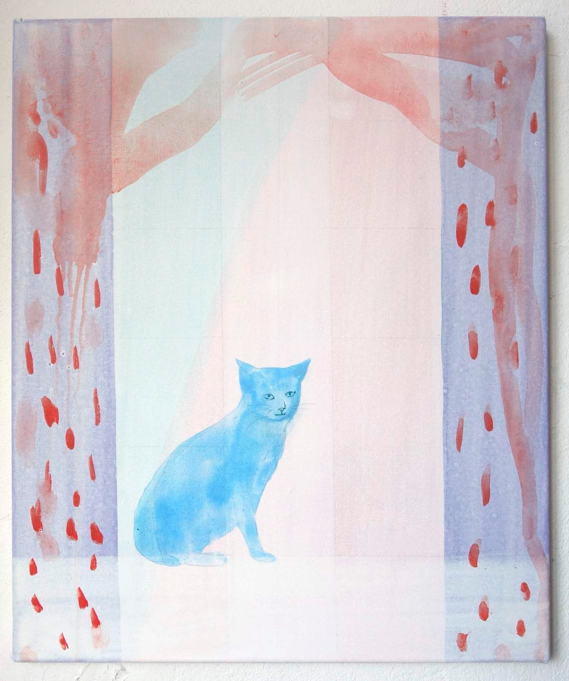 Untitled (blue cat)