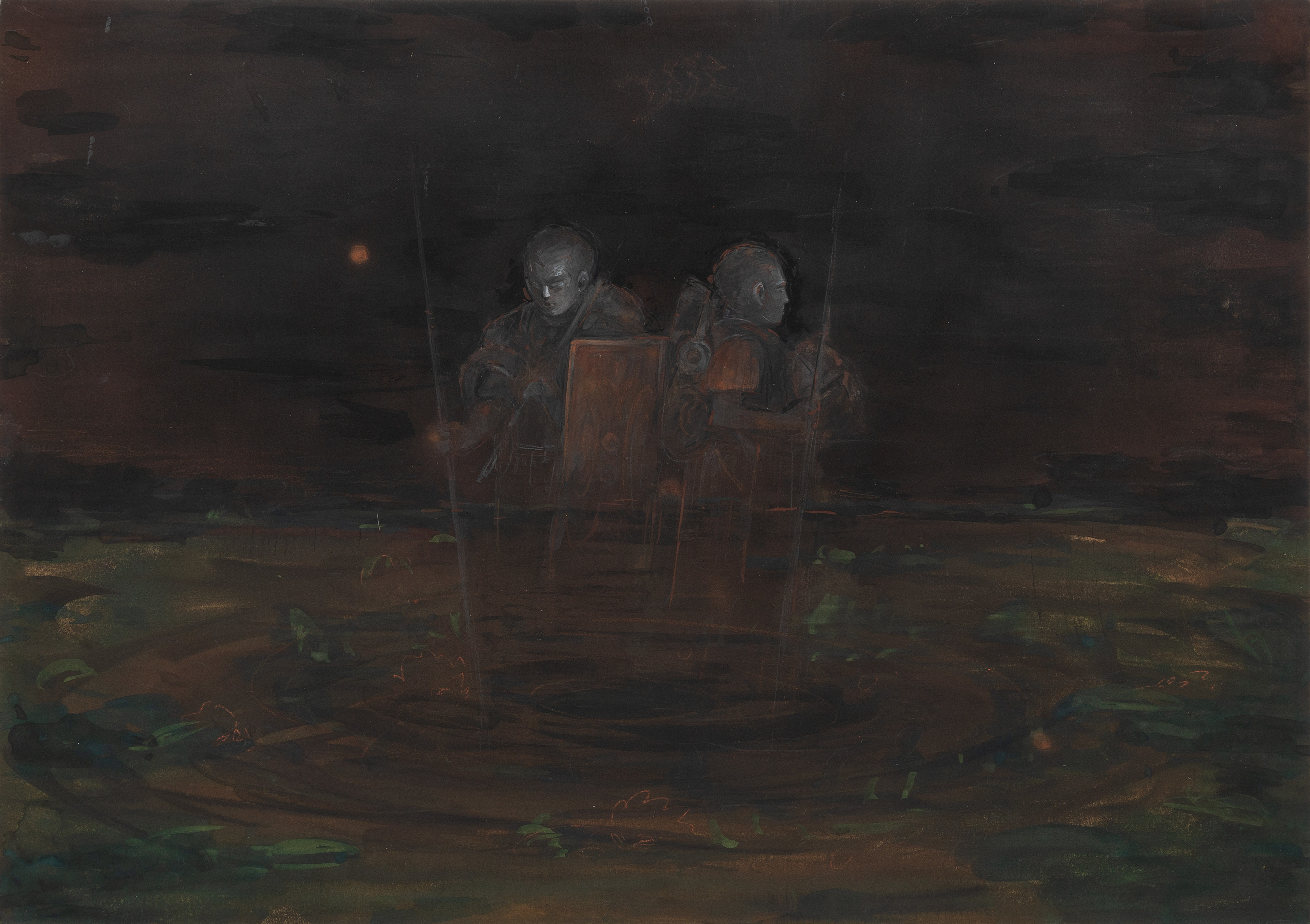 Through the veil of night