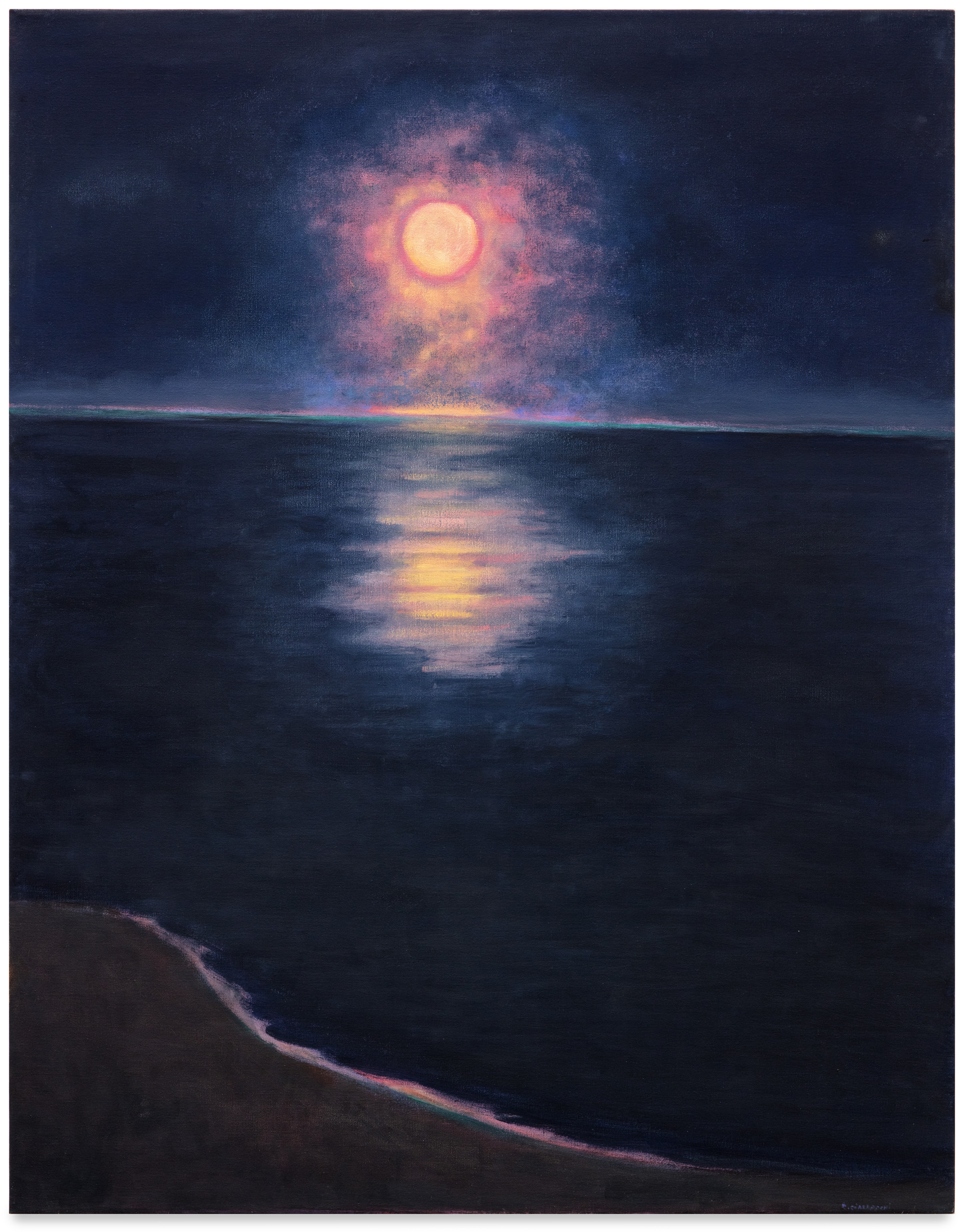 Fiery Moon - Midnight Sea