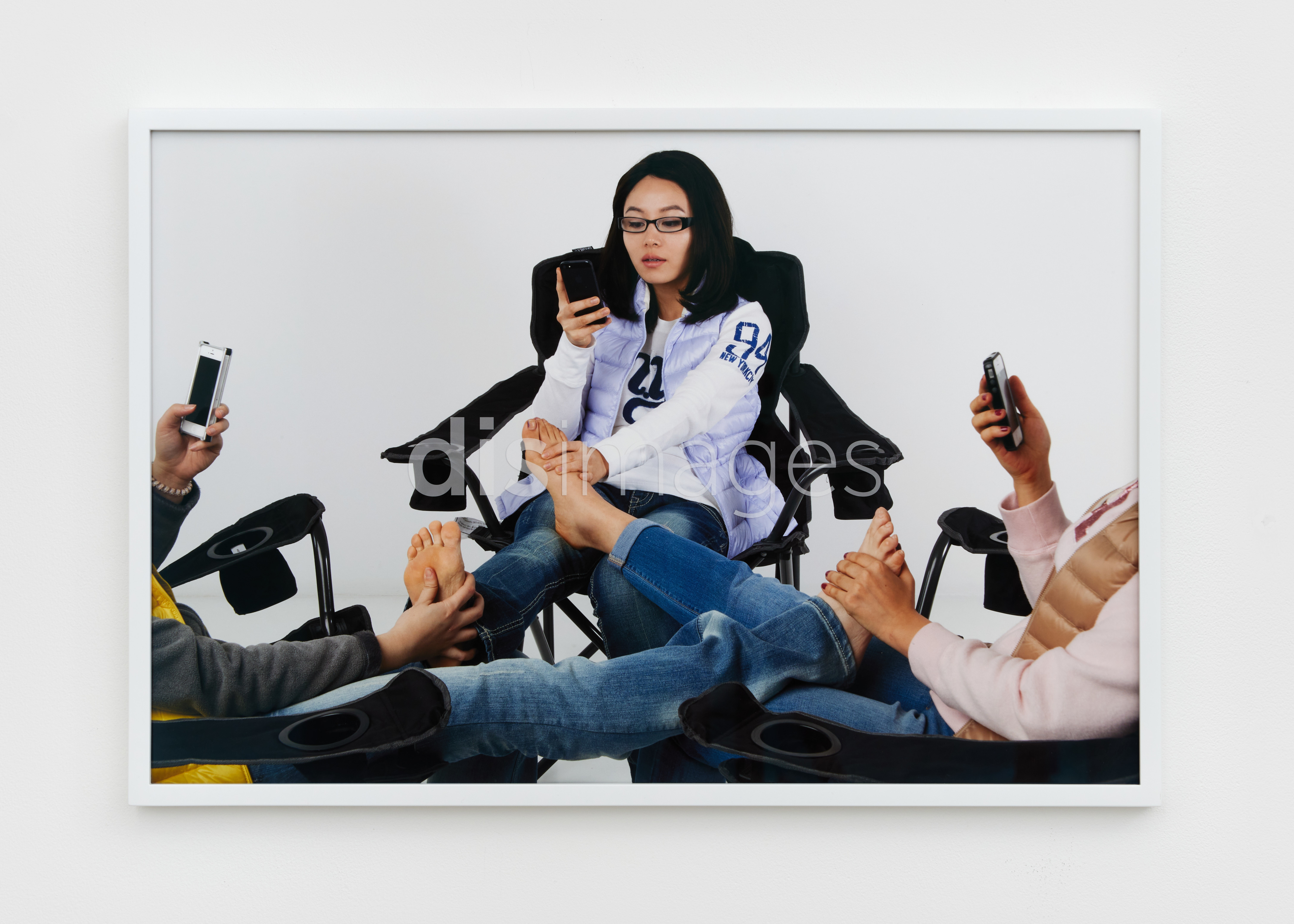 DISimages, The New Wholesome (Tags: Old Navy, Group Massage, Campers, Texting)