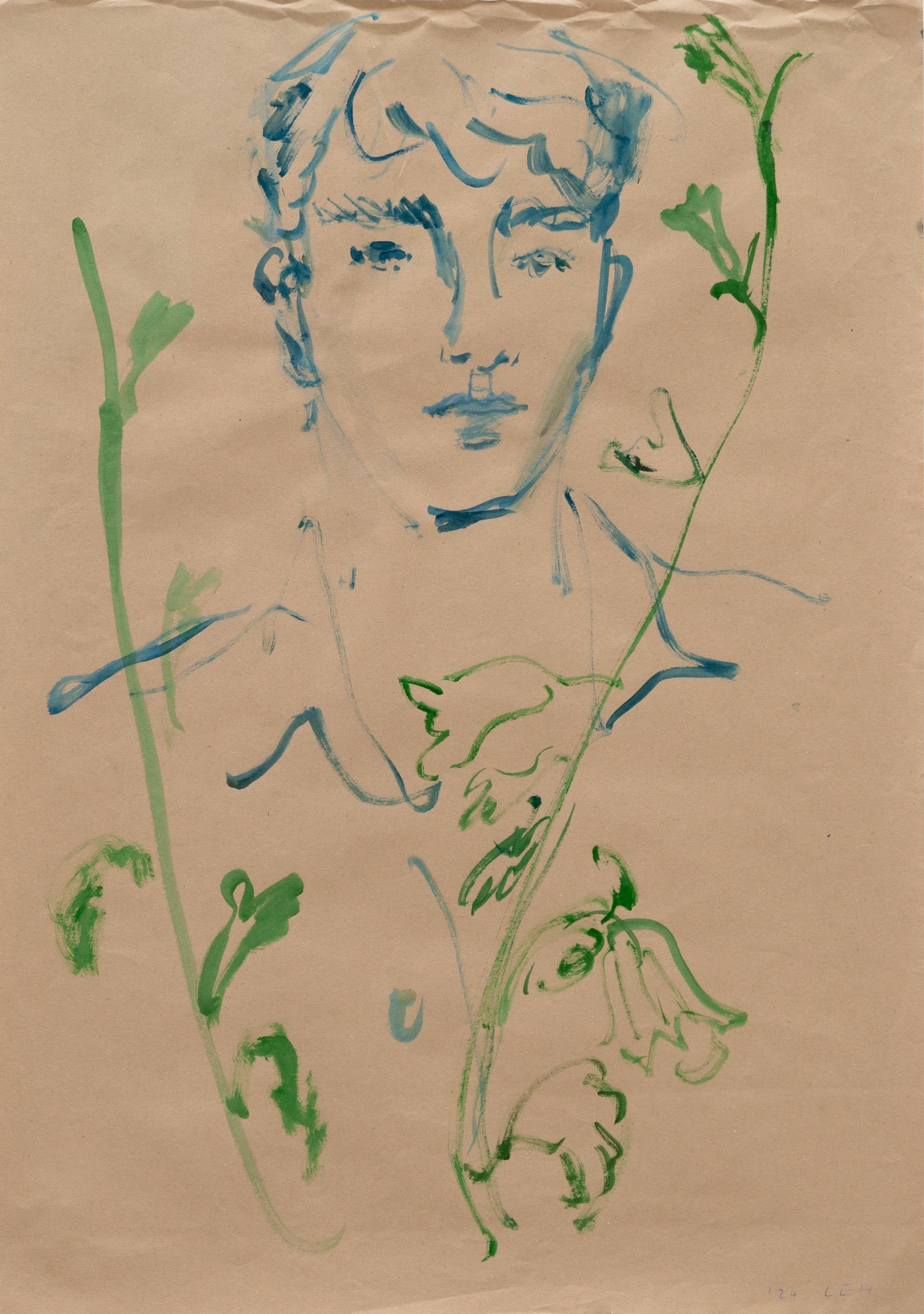 BOY WITH WILDFLOWERS II