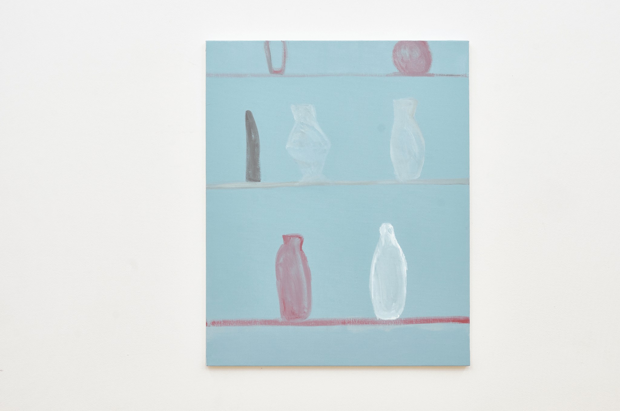Idée de vases (Composition sur fond bleu)
