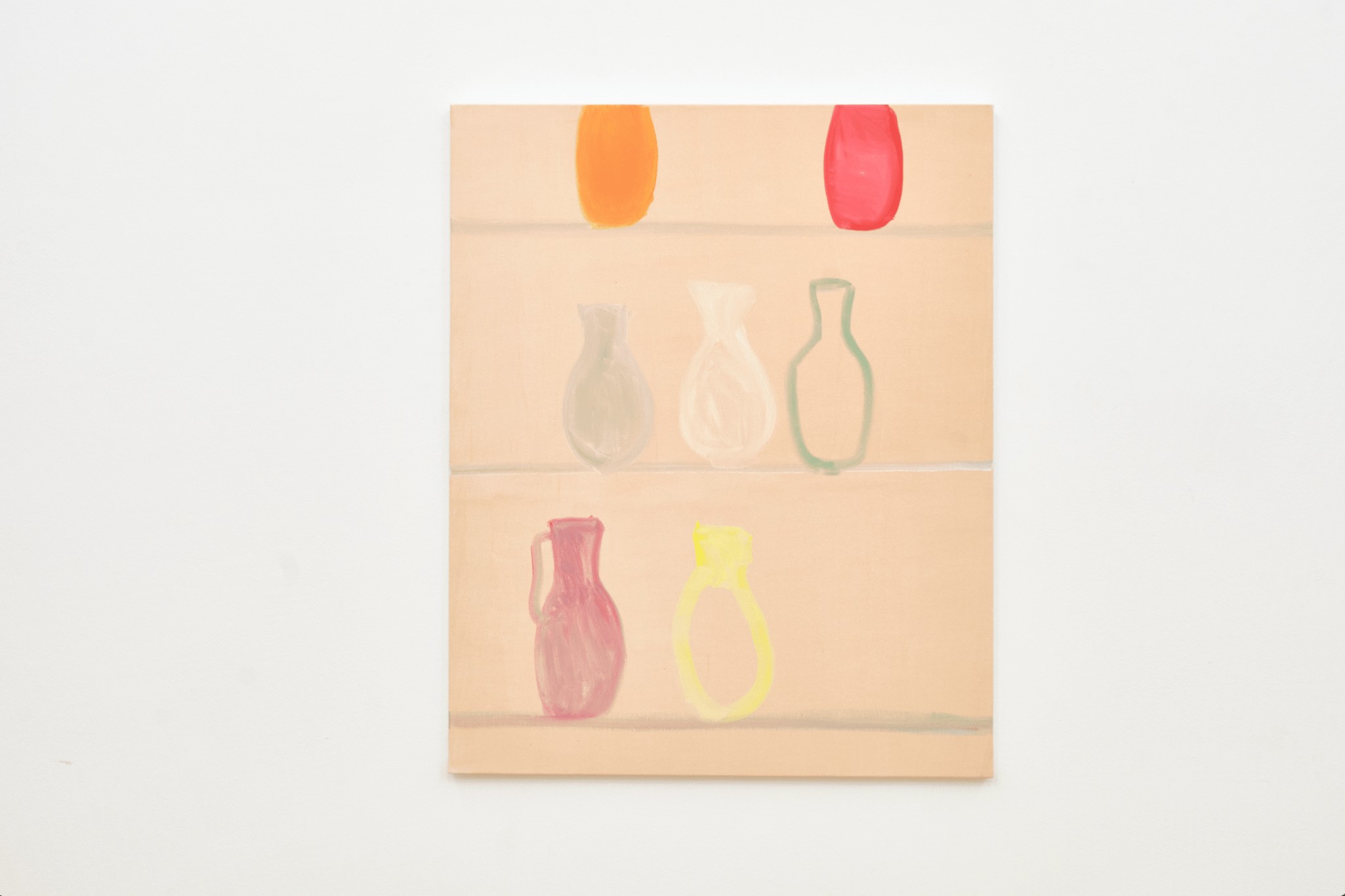 Idée de vases (Composition sur fond orange)