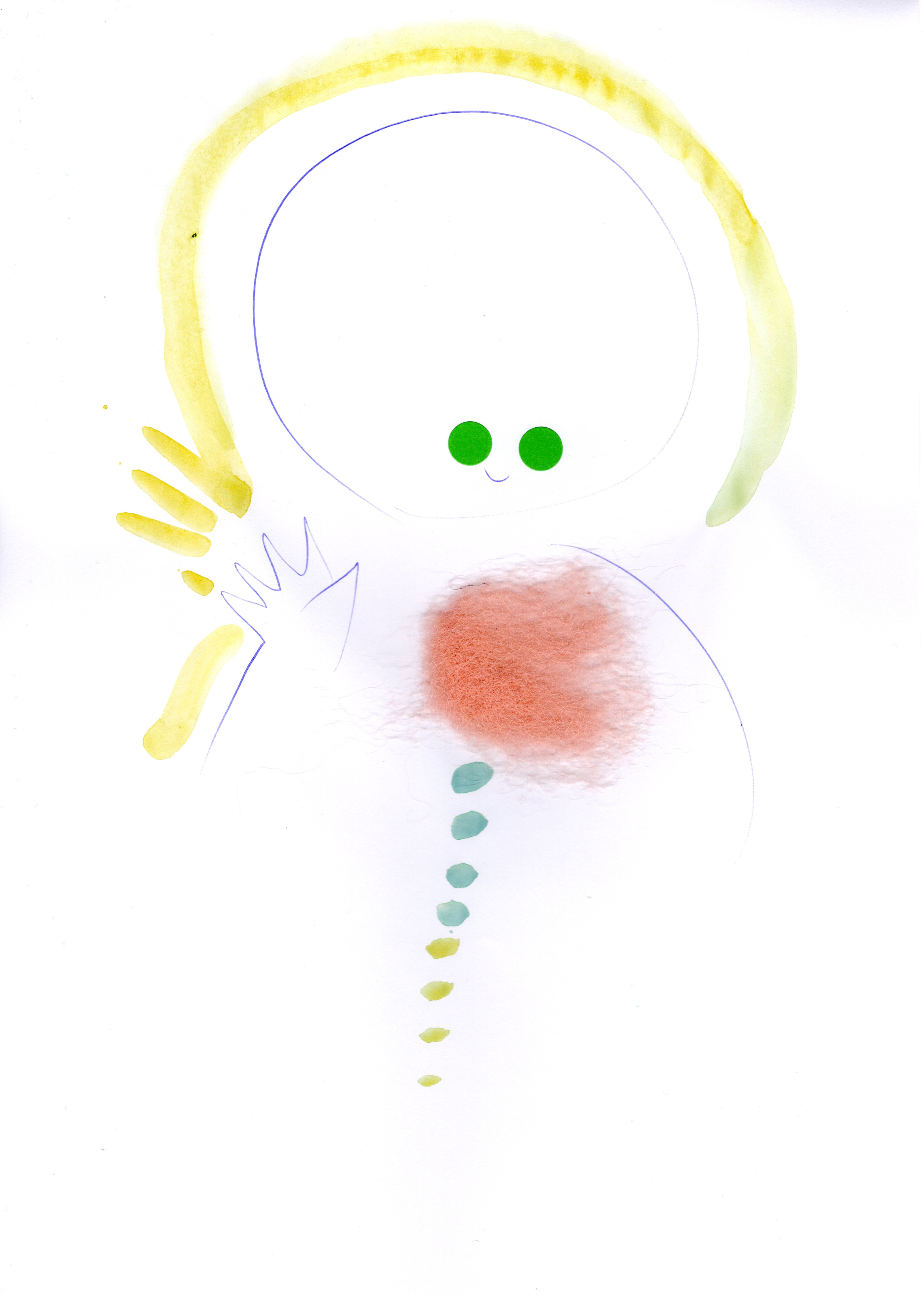 Untitled (yellow aura person)