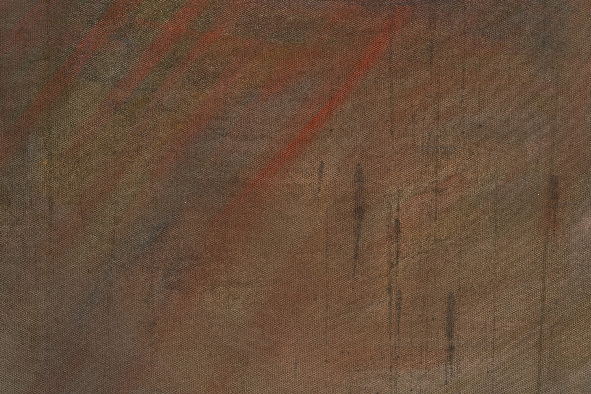 She is whispering "don't run away" (after William Bouguereau: Dante et Virgile)