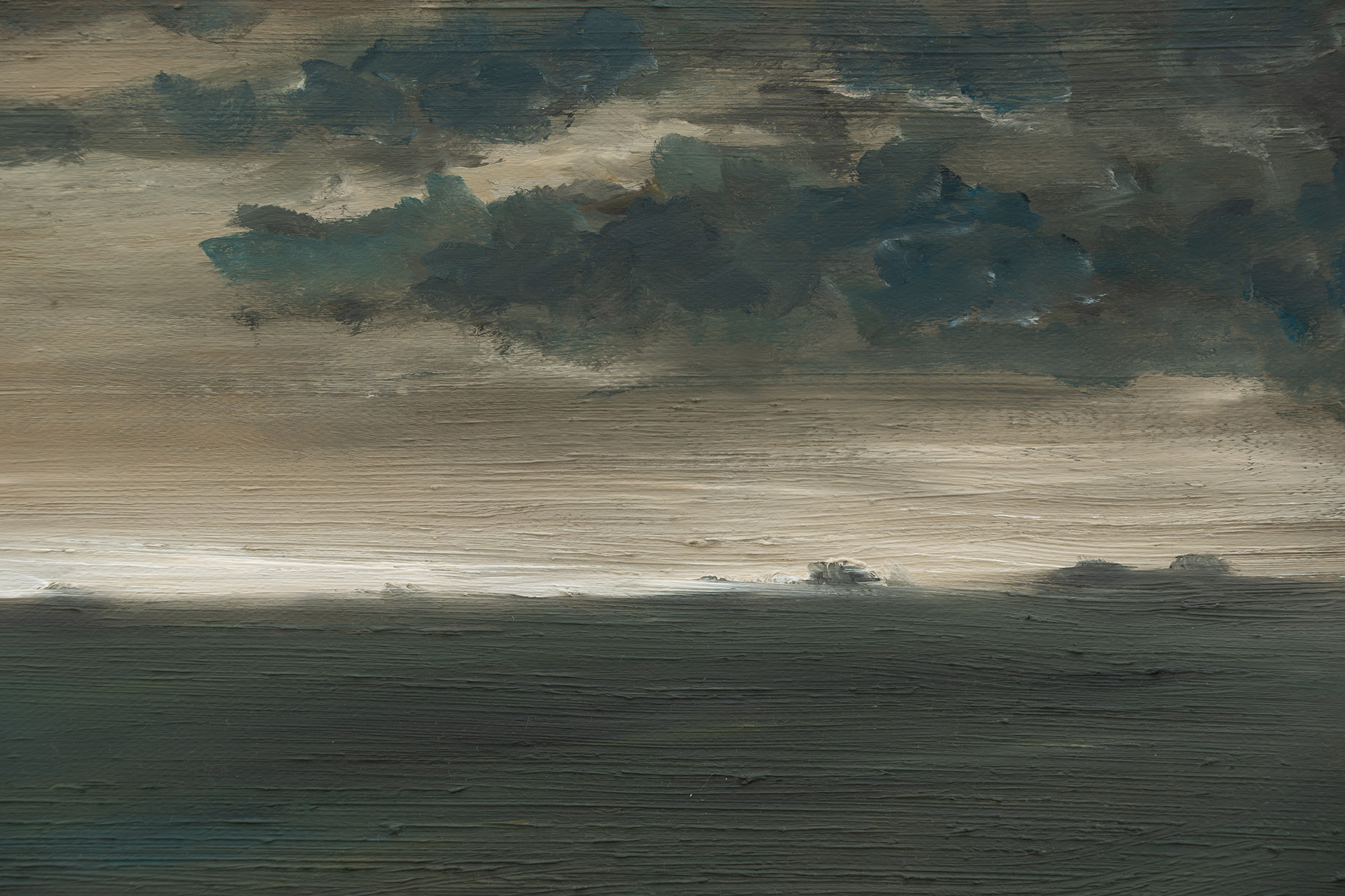 White horizon (after Jean-François Millet: L’Angélus)