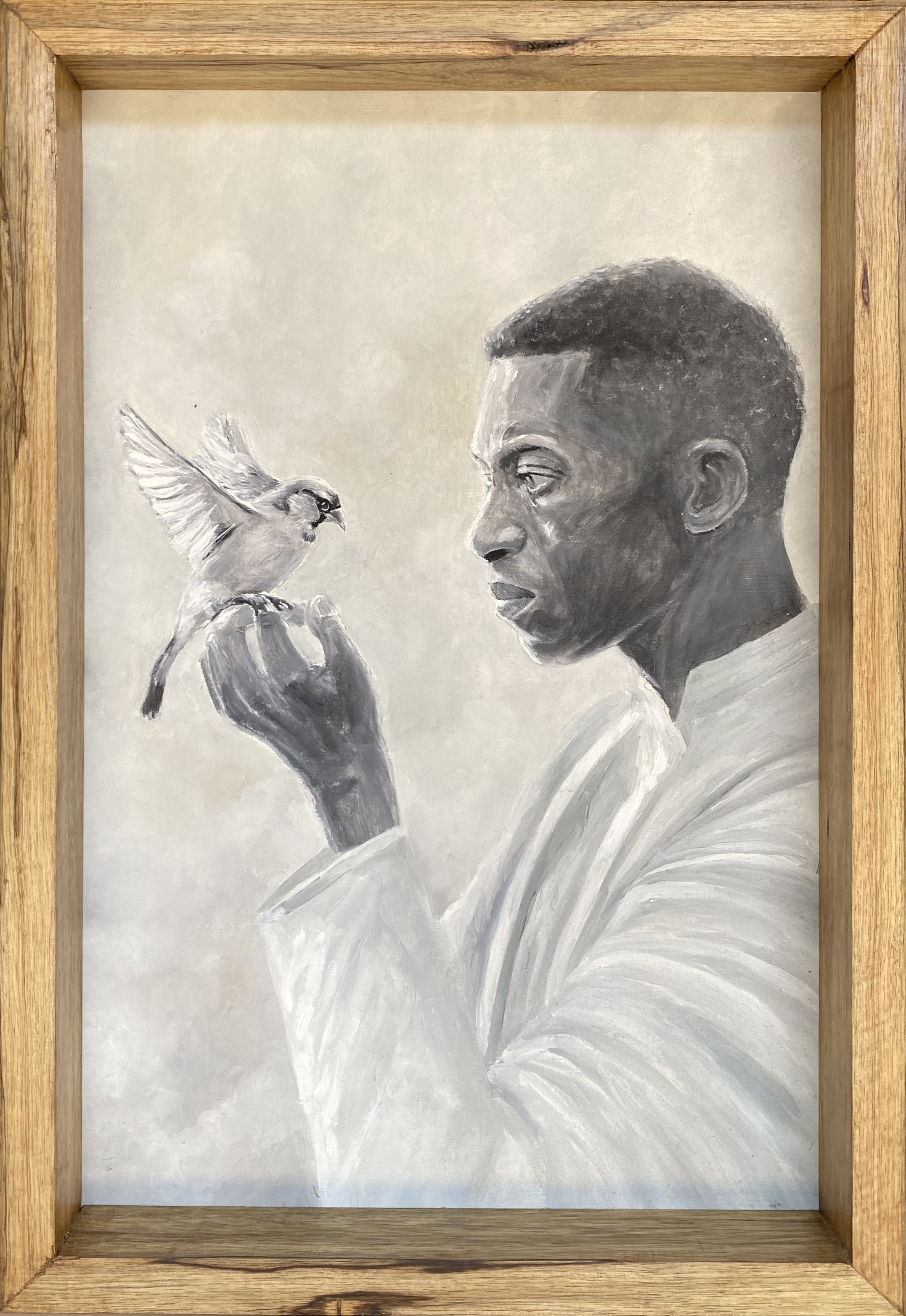 Jeune homme à l'oiseau