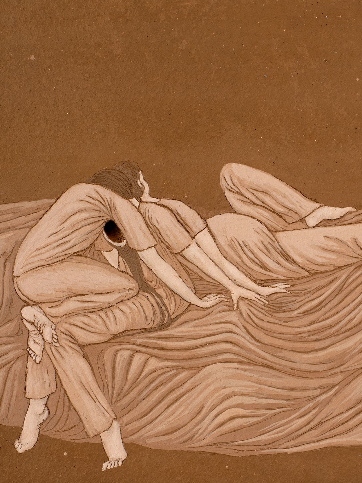 under a sheet of mountains