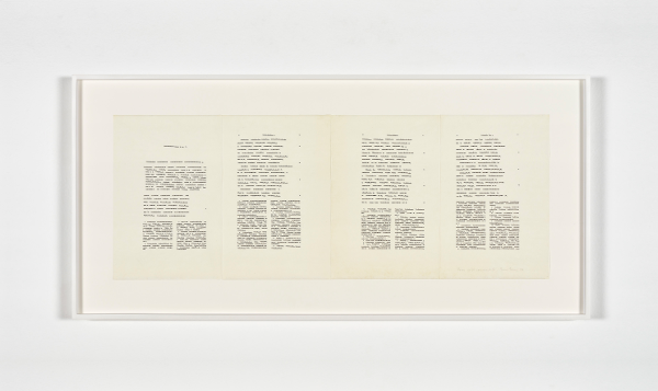 Trascrizioni, Poem with comment I