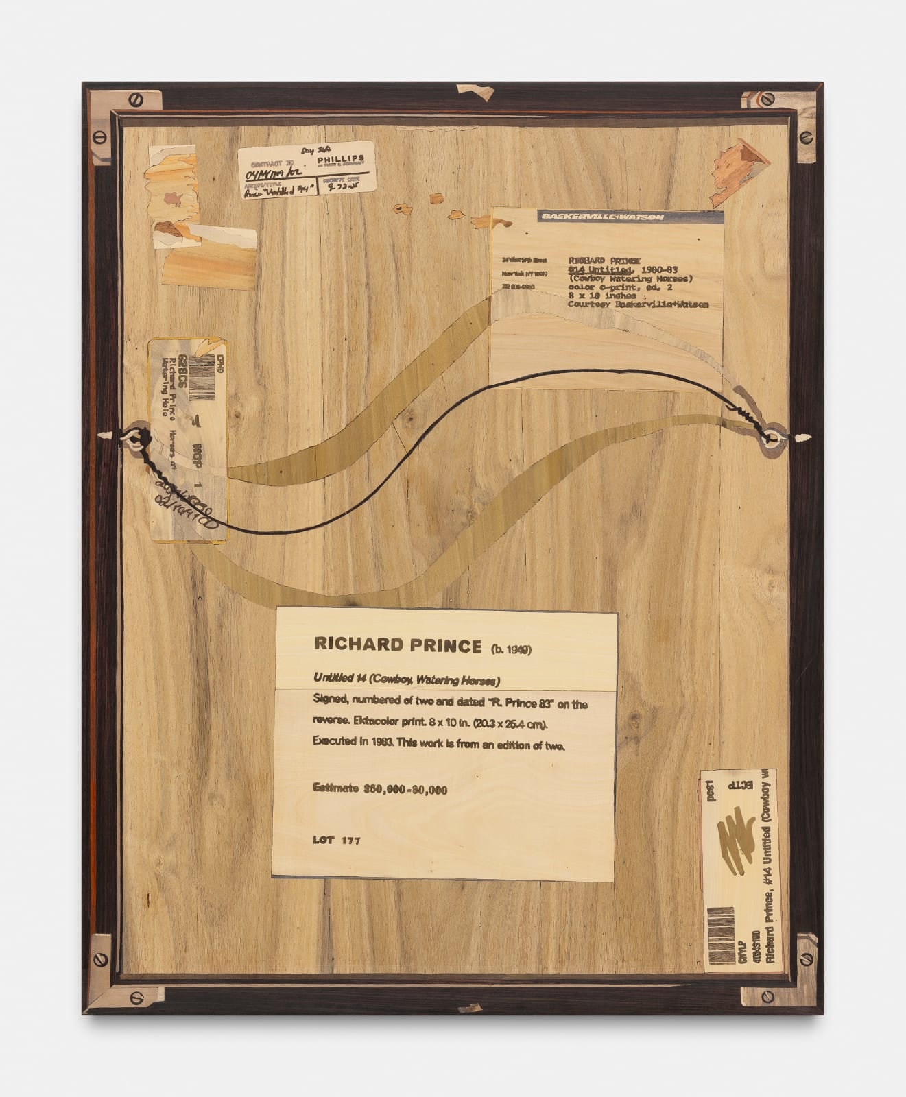 Verso (Richard Prince #14 Untitled (Cowboy Watering Horses),