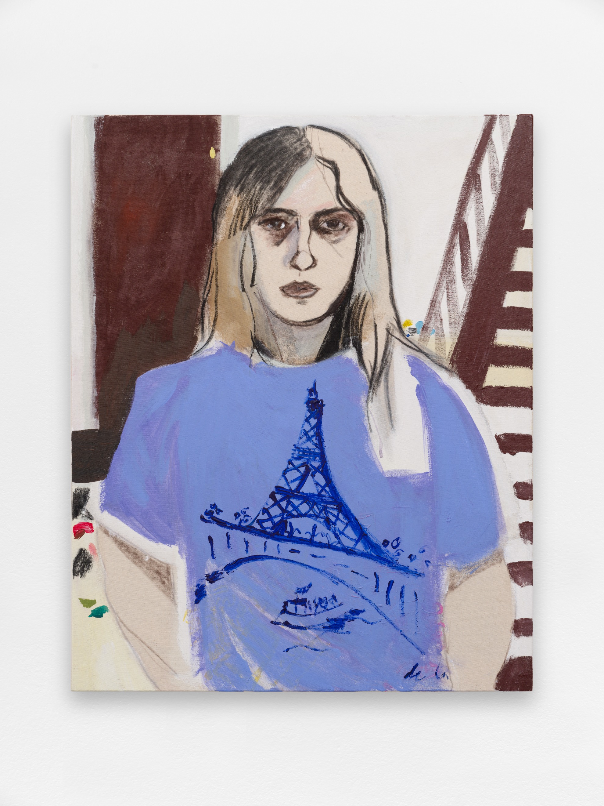 Self-portrait with Paris t-shirt