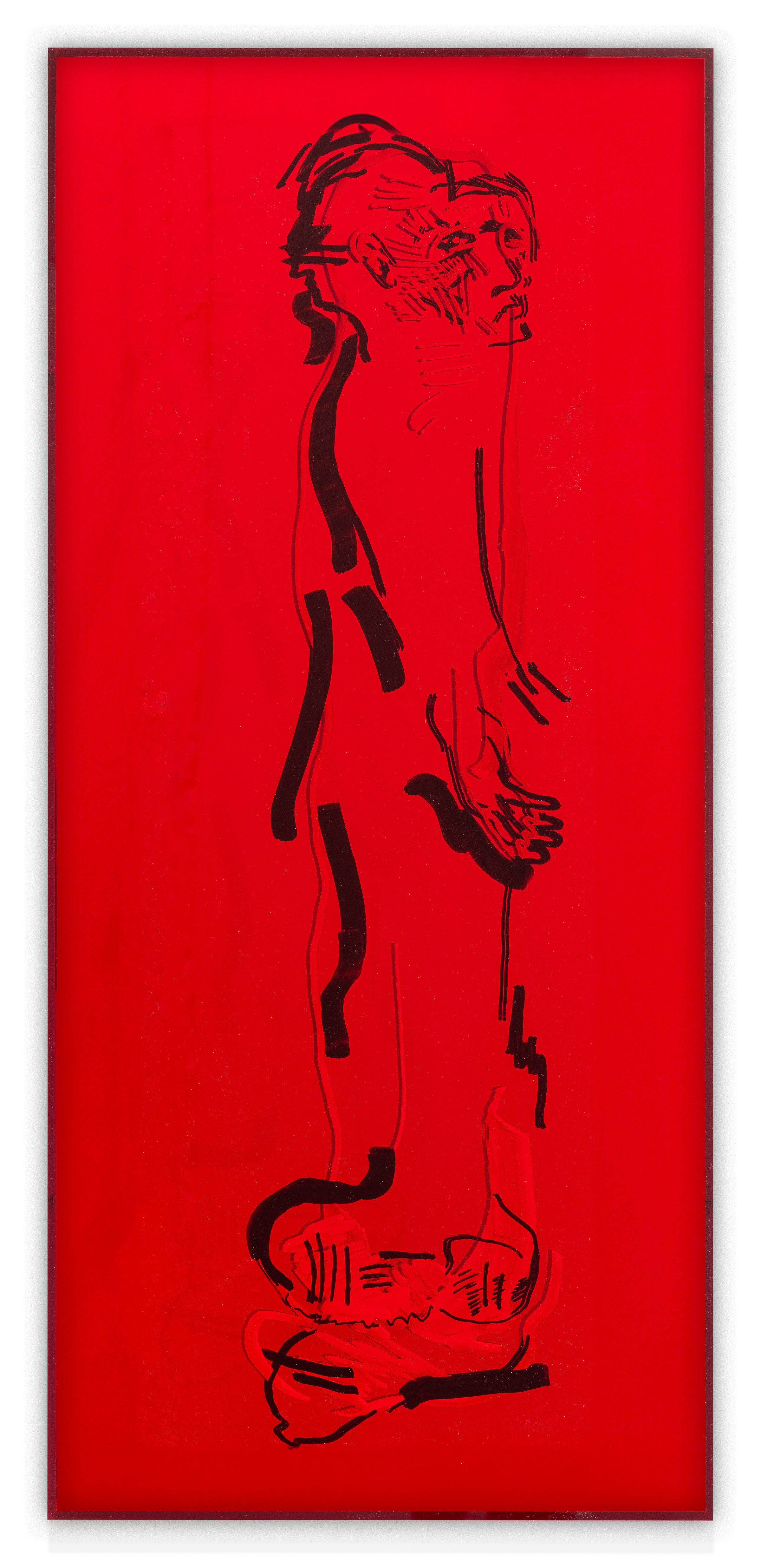 Gisant redressé II (ruby red)