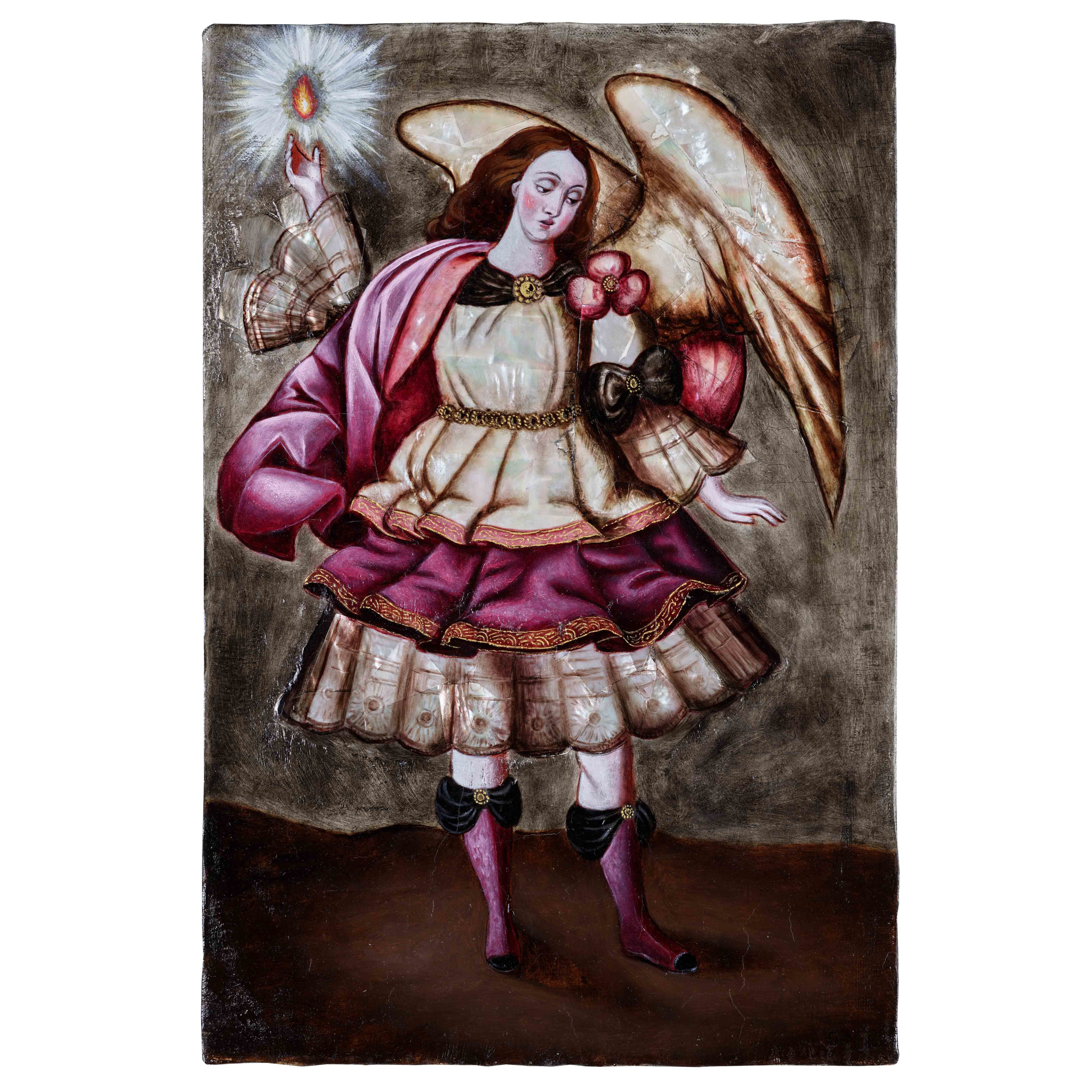 San Miguel Arcángel enconchado (angel)