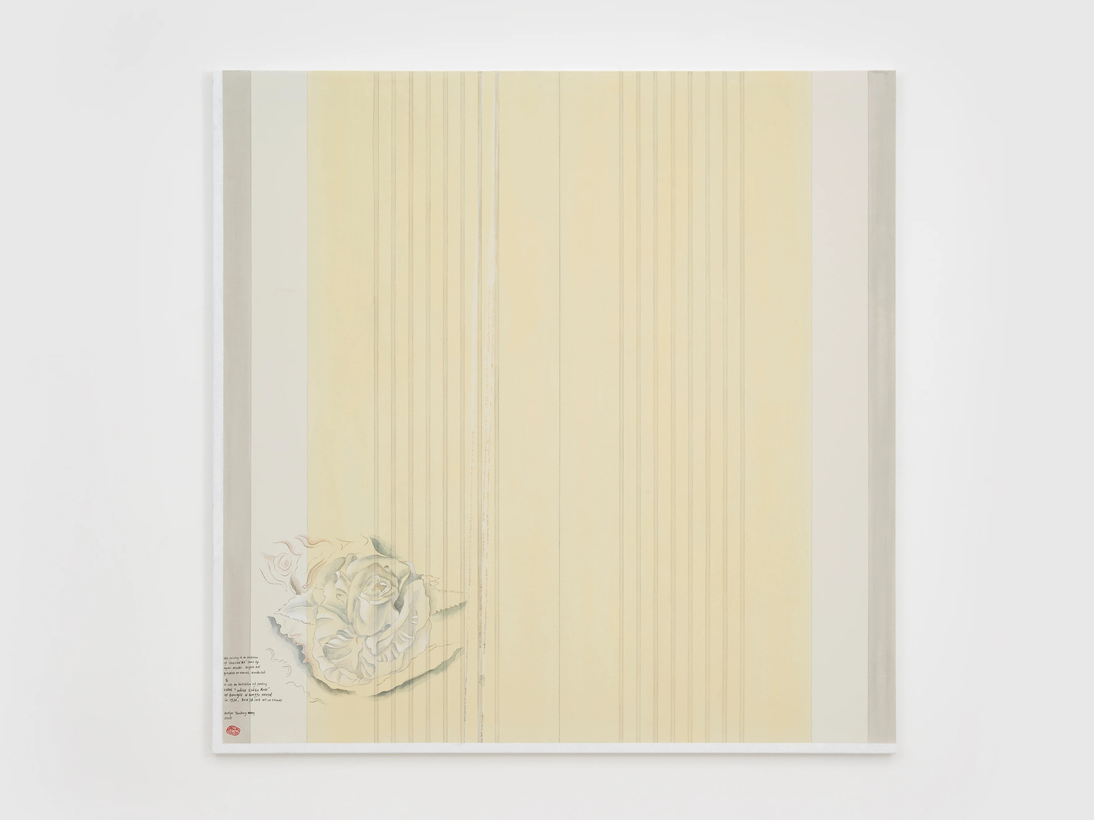 Flower Motif of Georgia O’Keeffe and Imitation of Agnes Martin