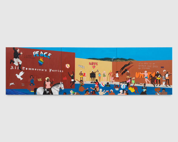 All tomorrow’s parties (San Bernardino edition) Or, an 18th century Benetton ad, painted at a libera...