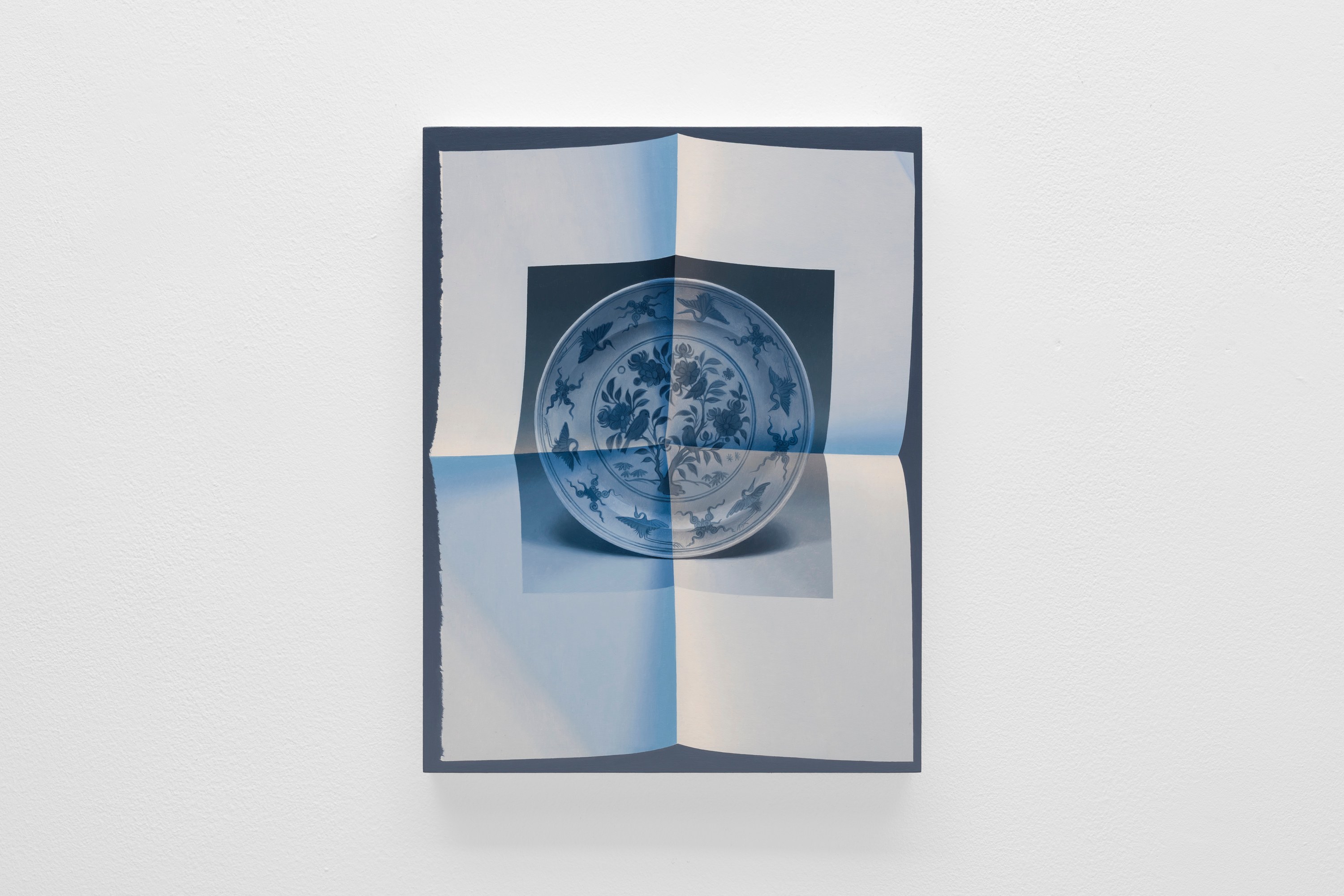 Page unfolded (dish with flowers and birds, 1651)