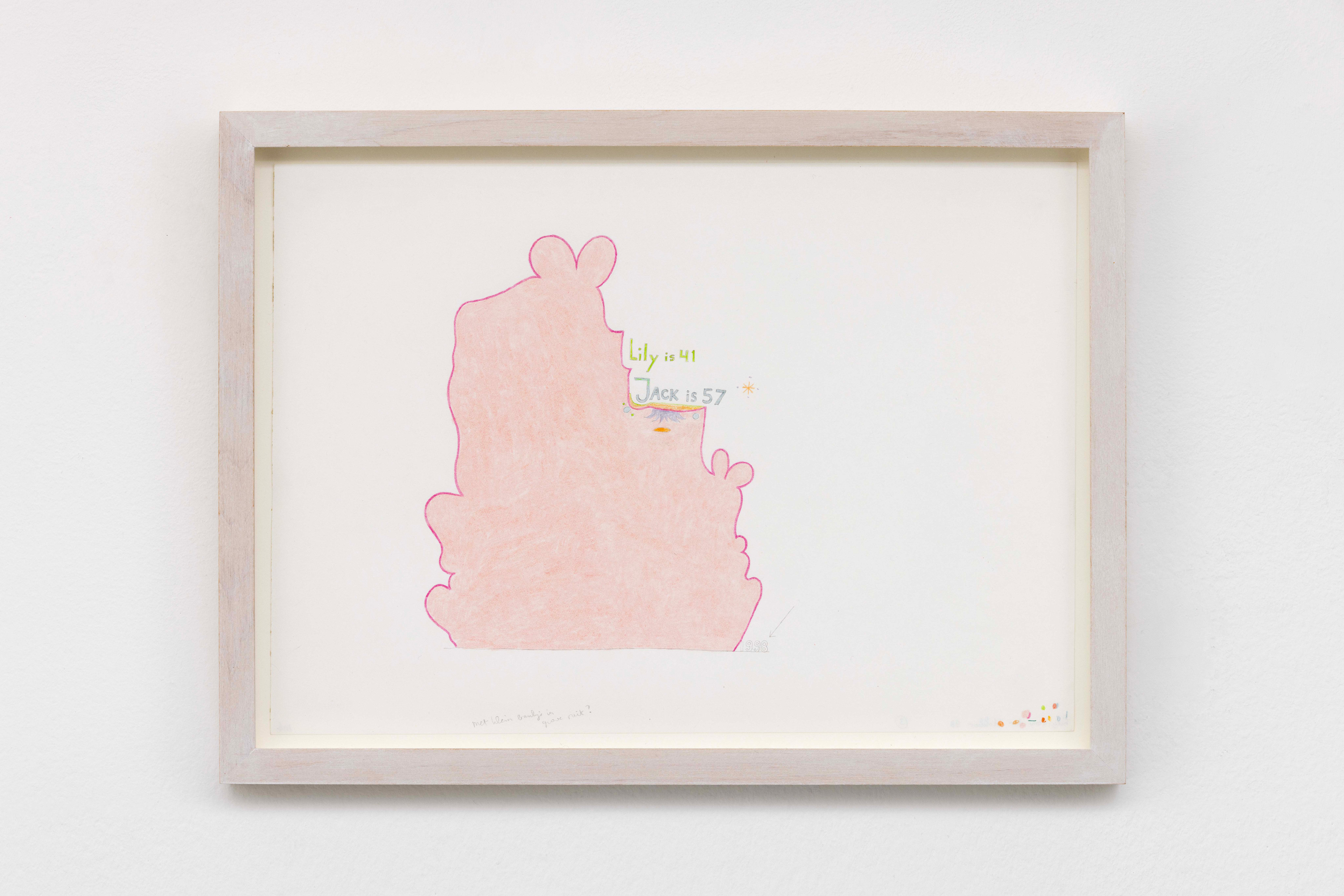 Lily is 41 Jack Is 57 #3 (design for wall painting in pink)