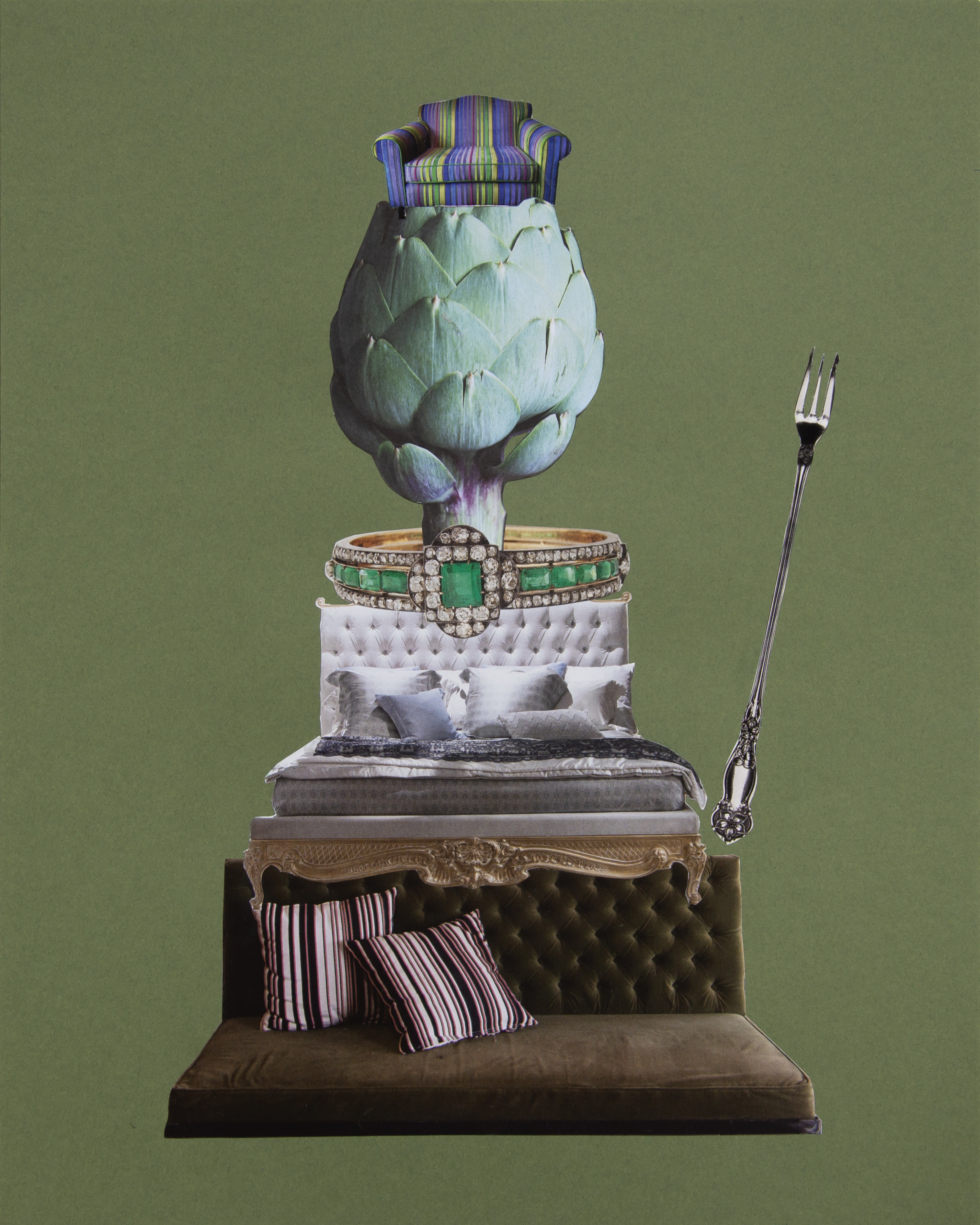 Catachresis on Paper #36 (Arms of the Sofa, Heart of the Artichoke,  Face of the Crystal, Foot of th...