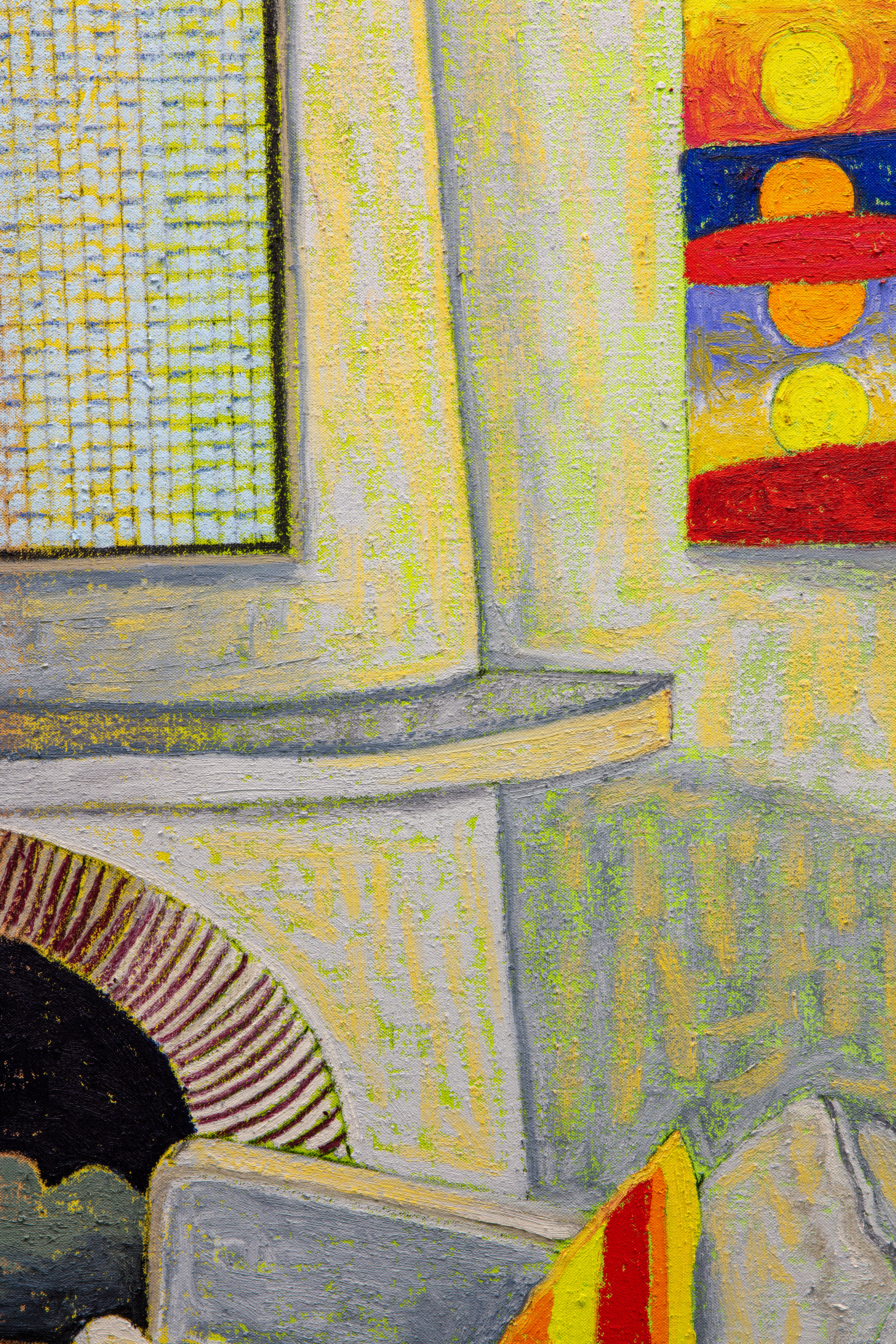 Interior with Young-Il Ahnand Bulldog Sculpture