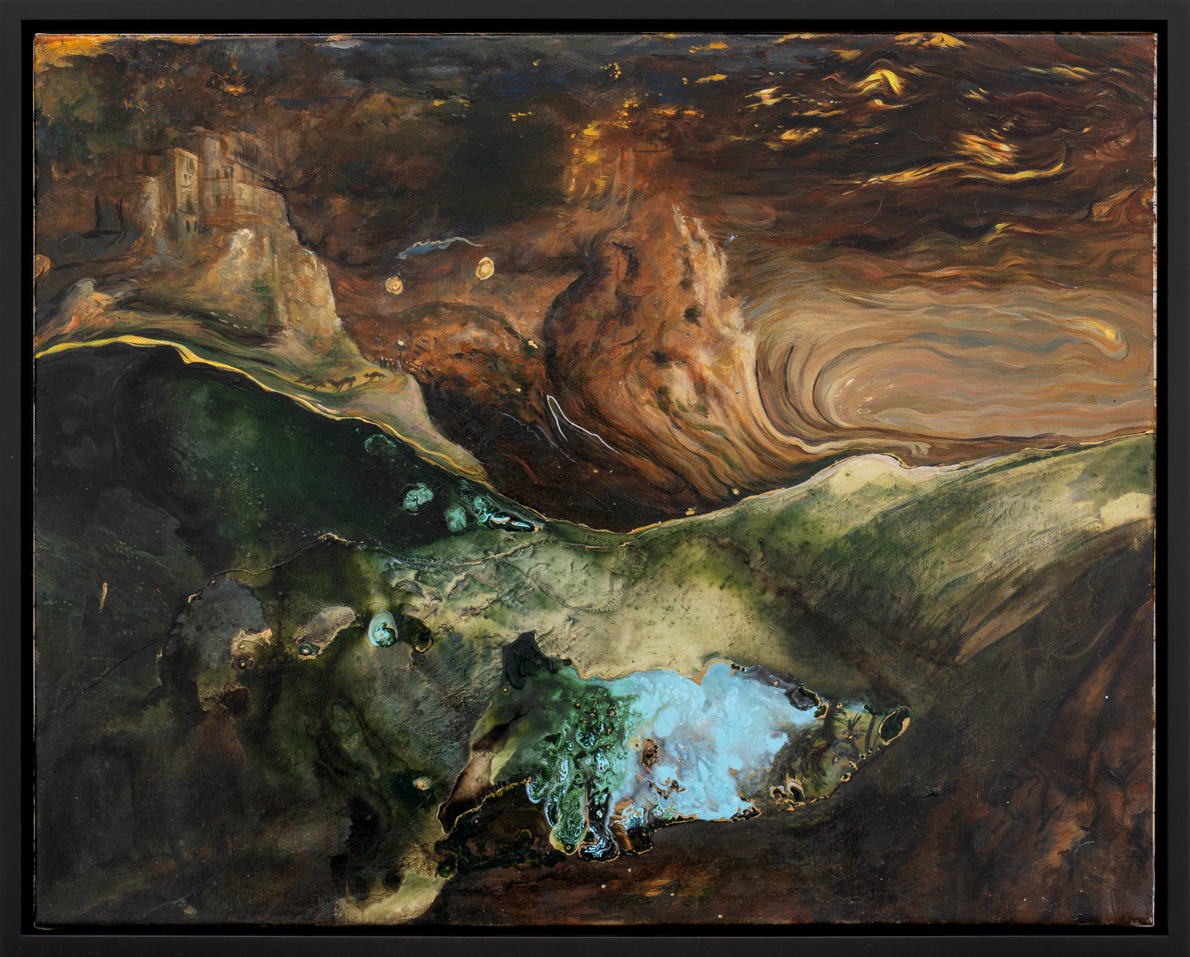 A mountainous landscape
