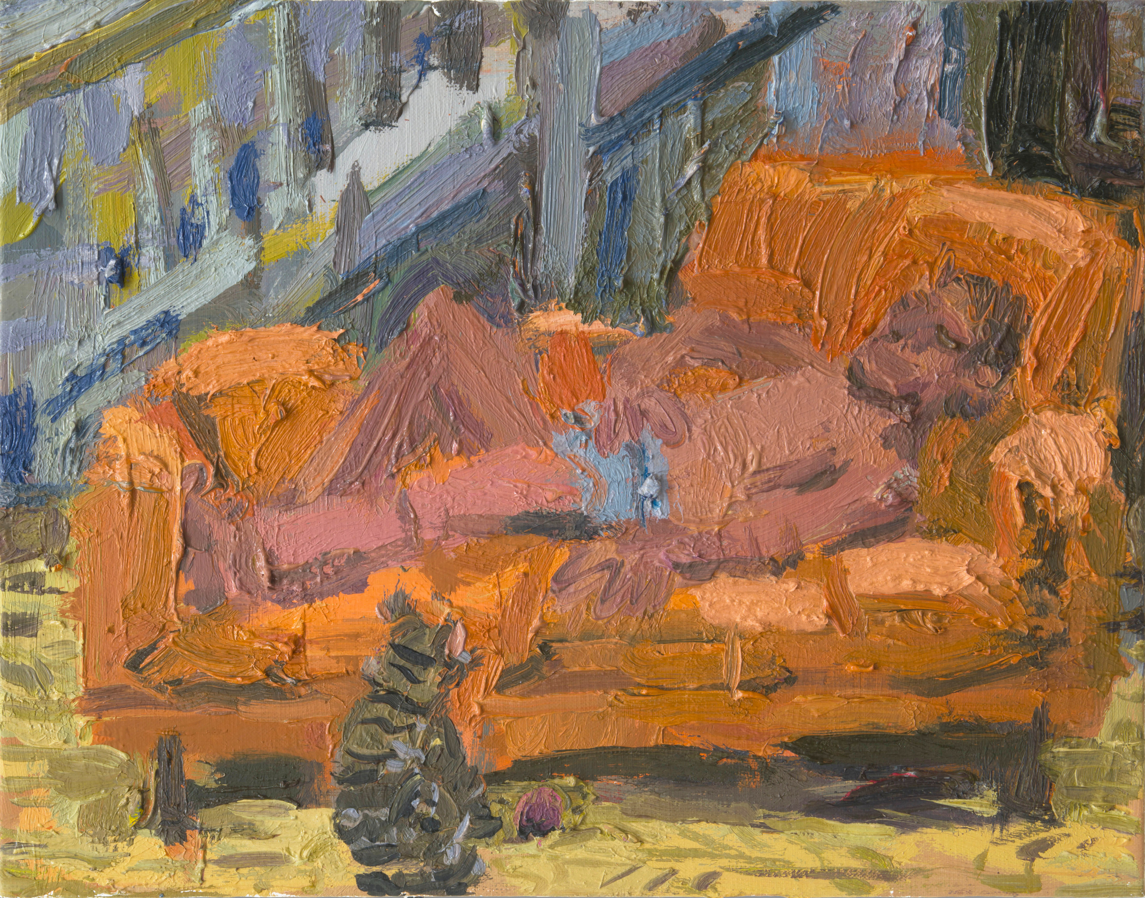 Man on couch with cat
