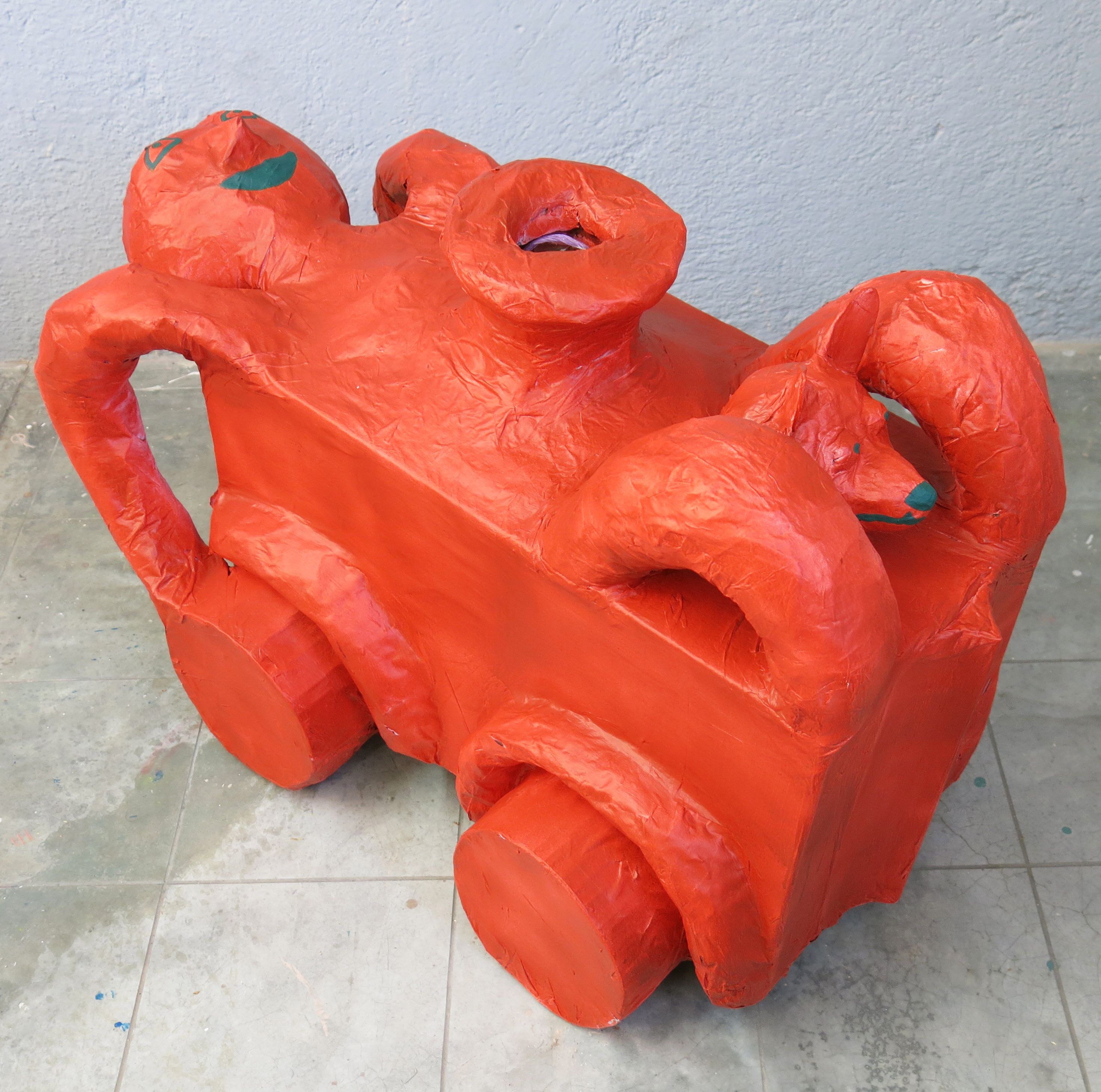 Auto Body Piñata Red