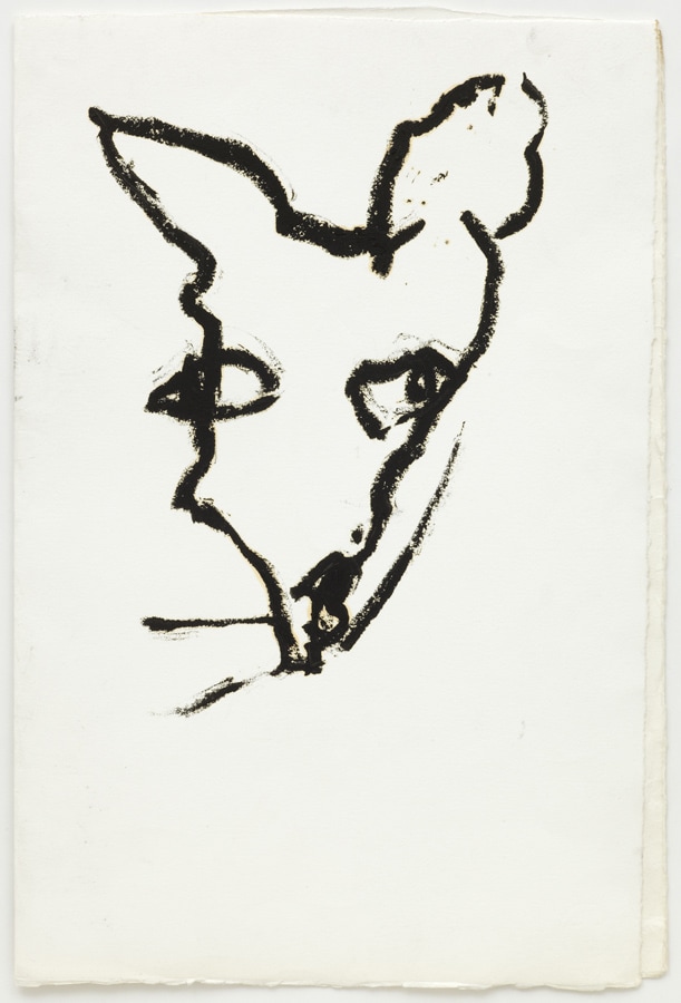 Dog Drawing II, From a performance with Robert Ashley, La MaMa, New York