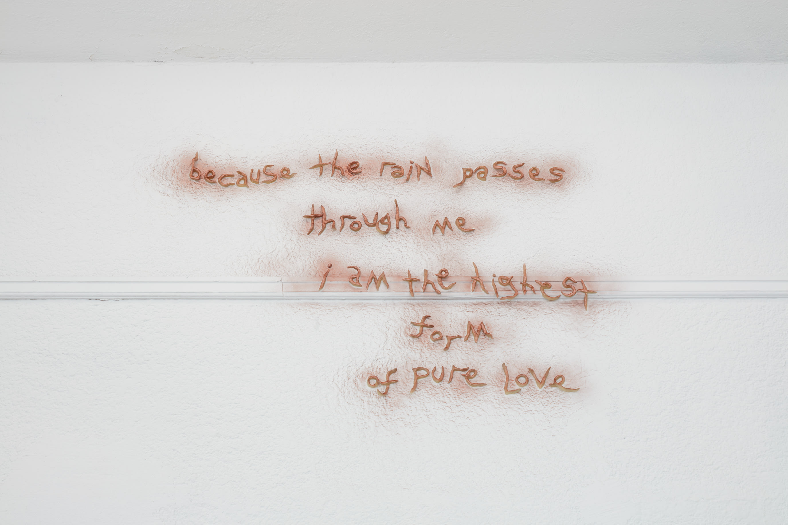 because the rain passes through me, i am the highest form of pure love