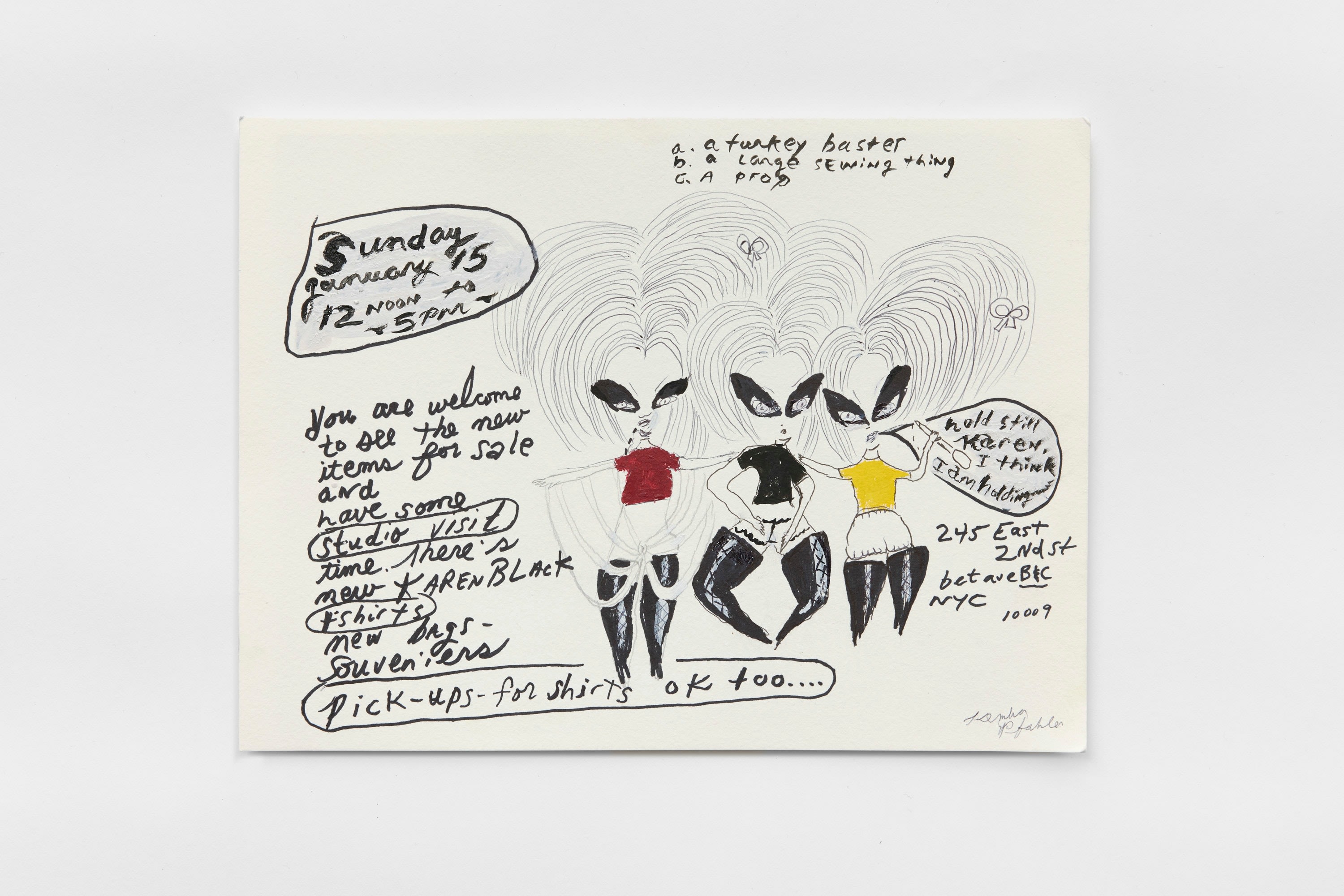 The Voluptuous Horror of Karen Black Costume Drawings III