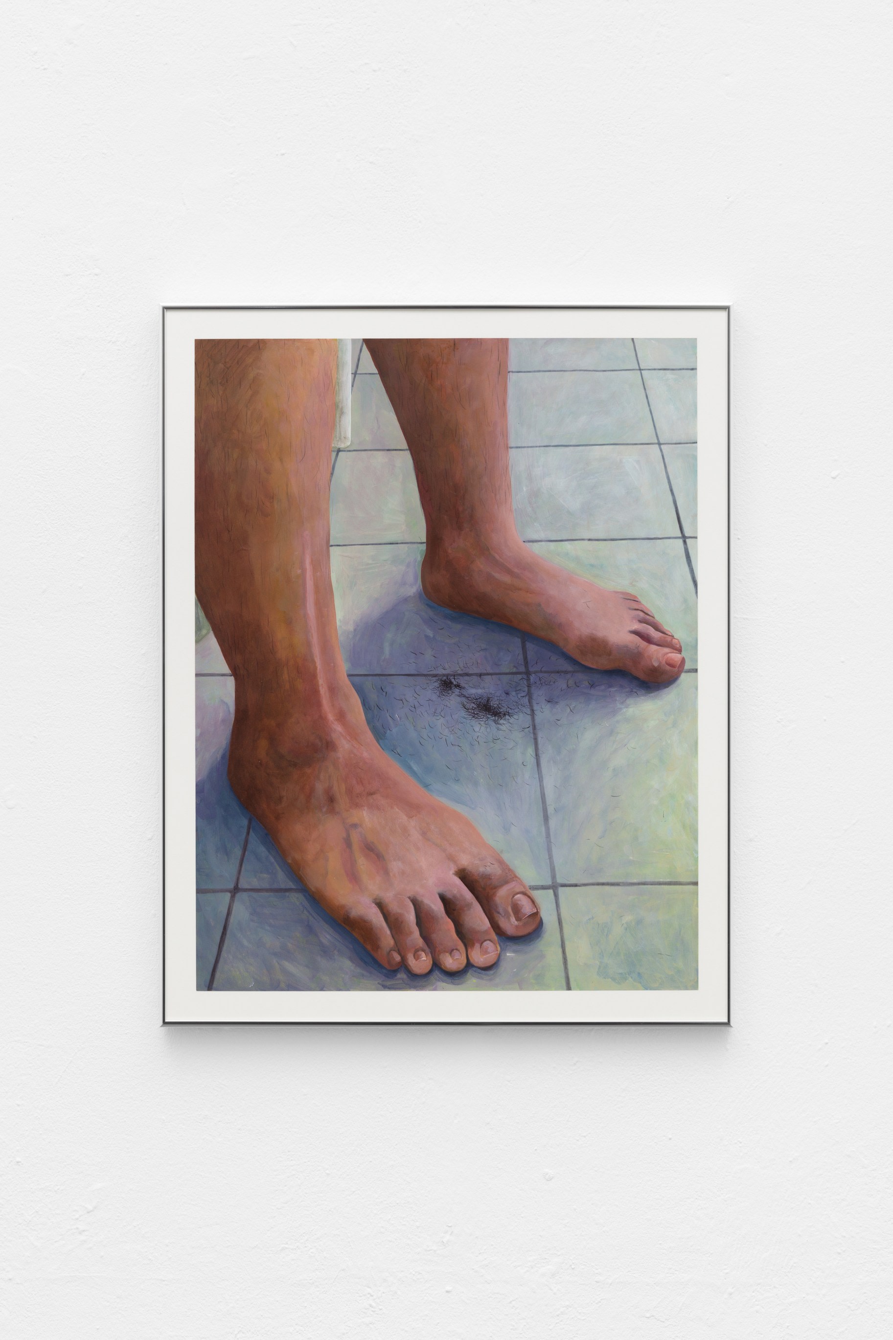 poils de chatte sur le carrelage - pussy hair on the tiled floor