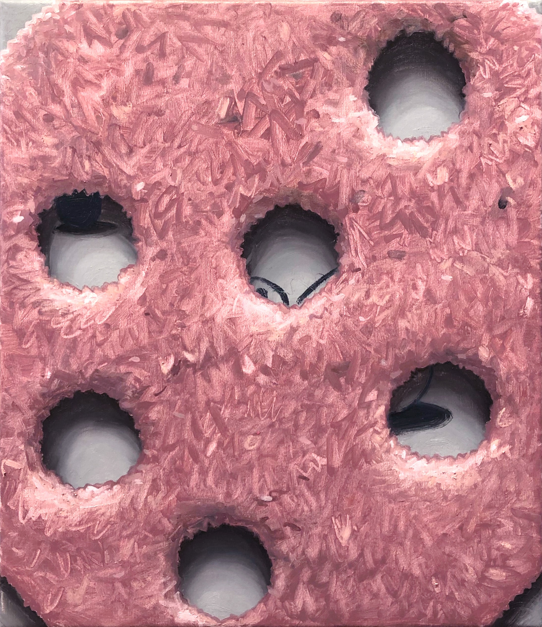 Pink holes