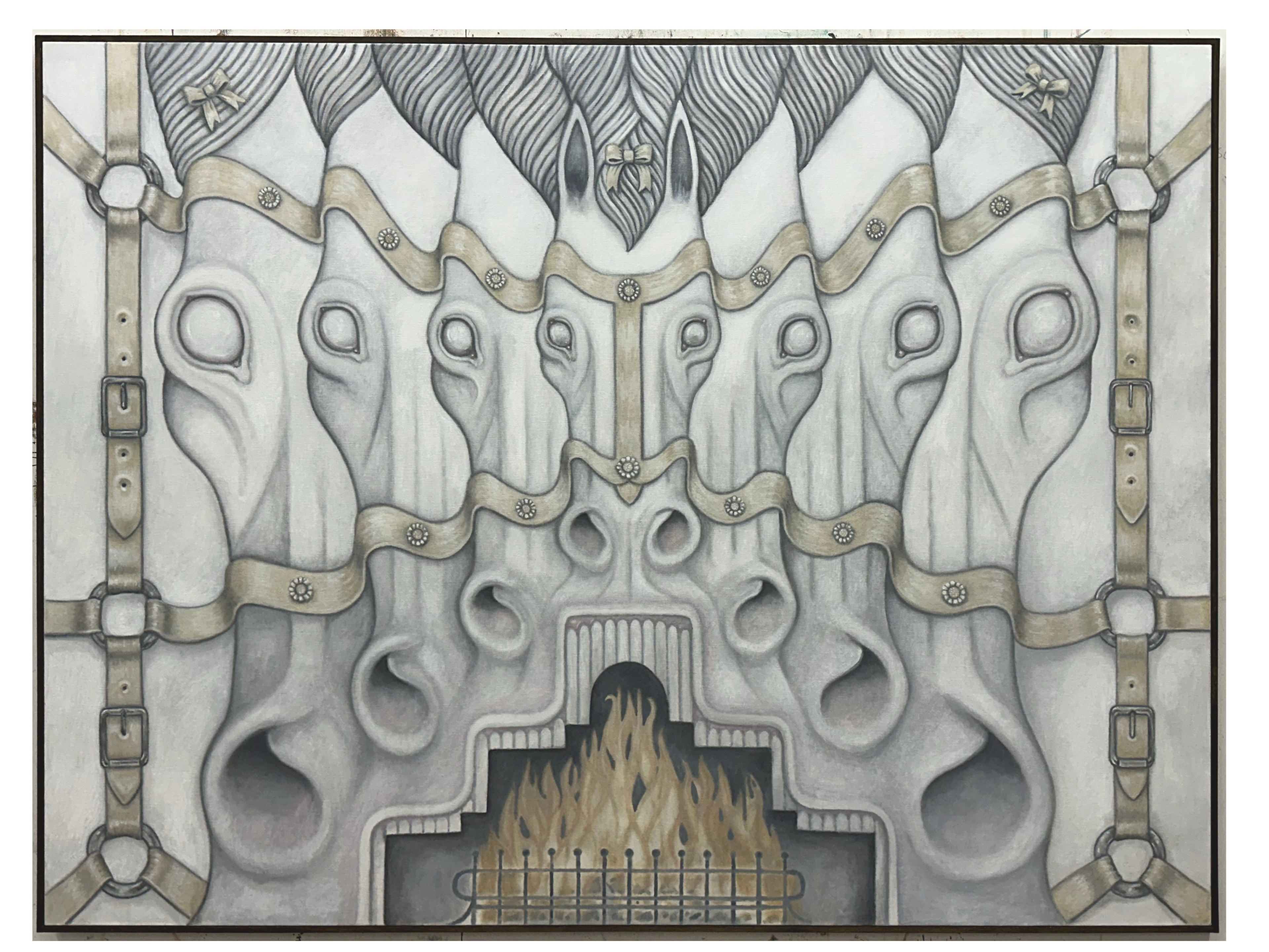 Untranquilised Horse Fireplace ( The Nervous System)