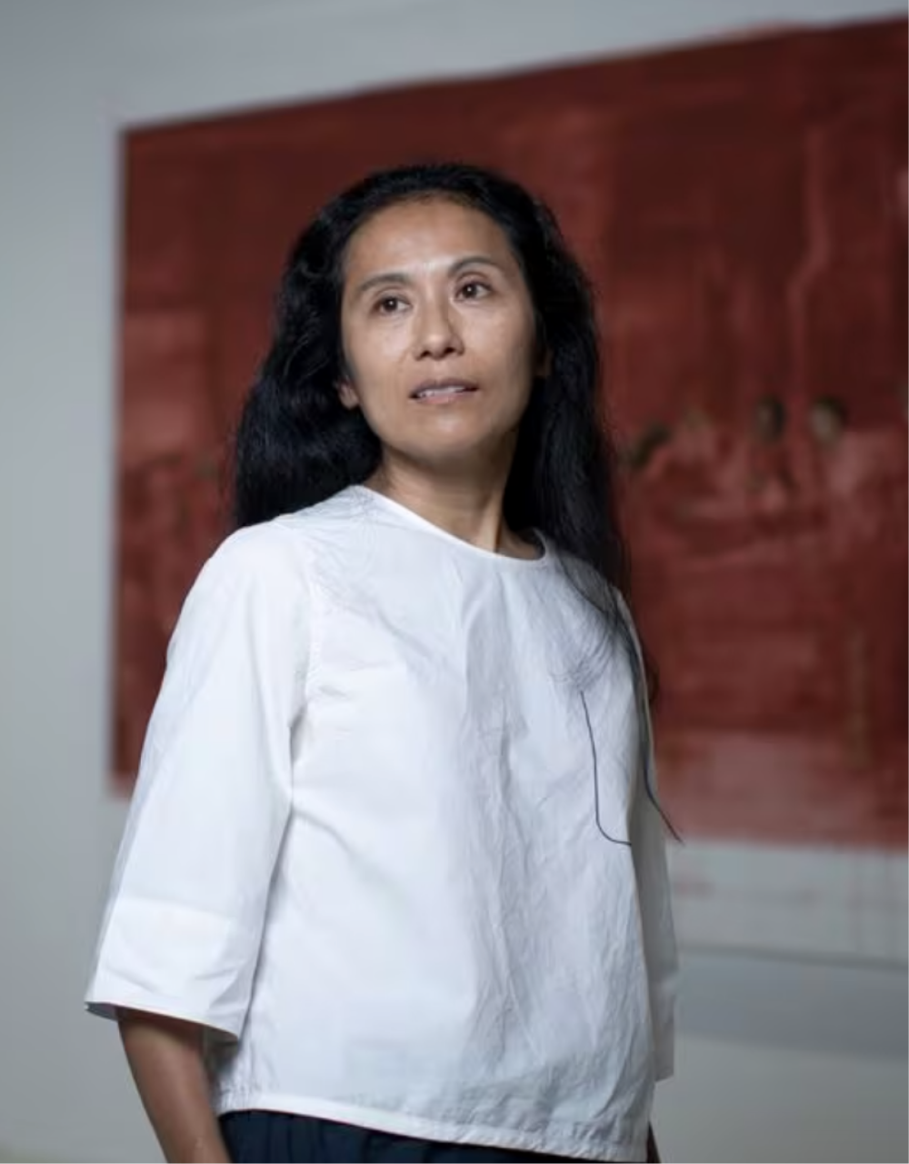 Docent Sandra Gamarra, Spanish Pavilion Representative at the Next