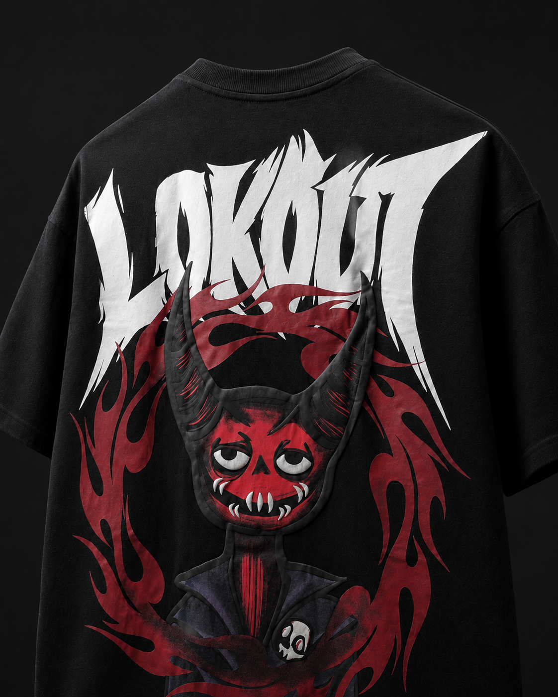 INFERNO HORN – Black Oversized T-shirt