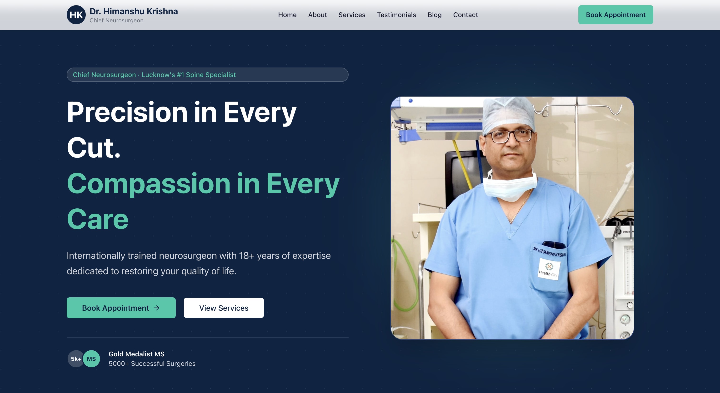 DR. HIMANSHU KRISHNA project preview