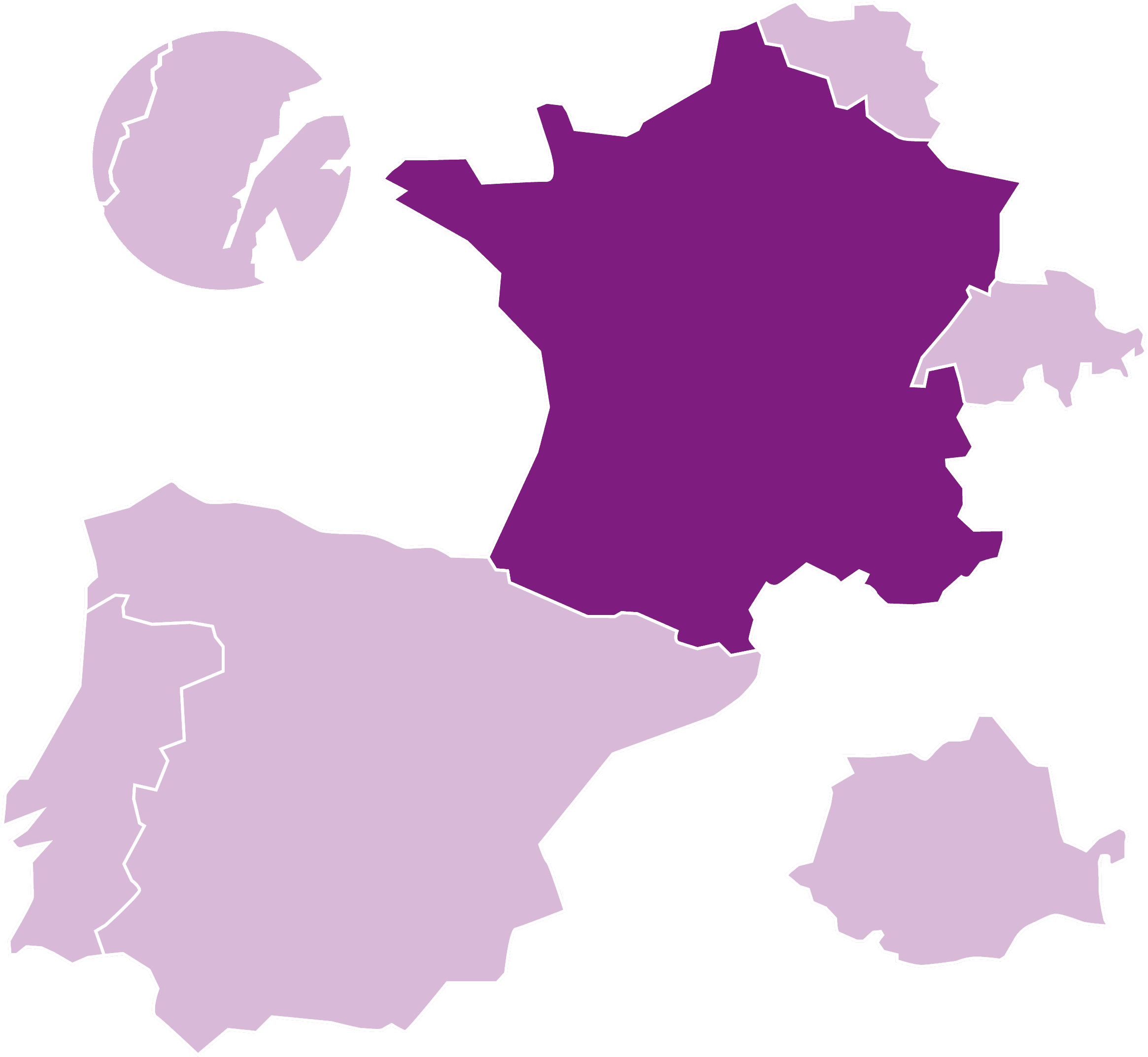 Comet' Map France