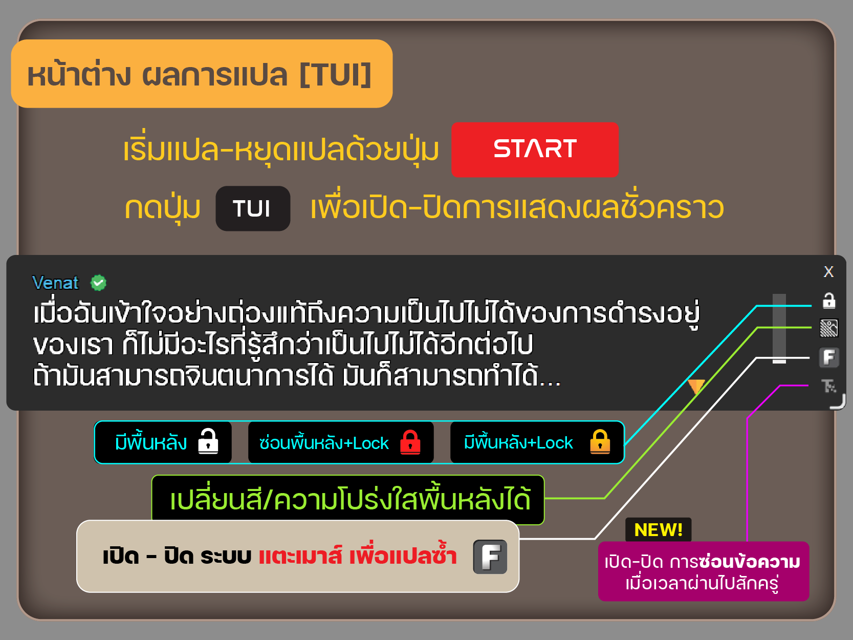 Step 3: หน้าต่างผลการแปล